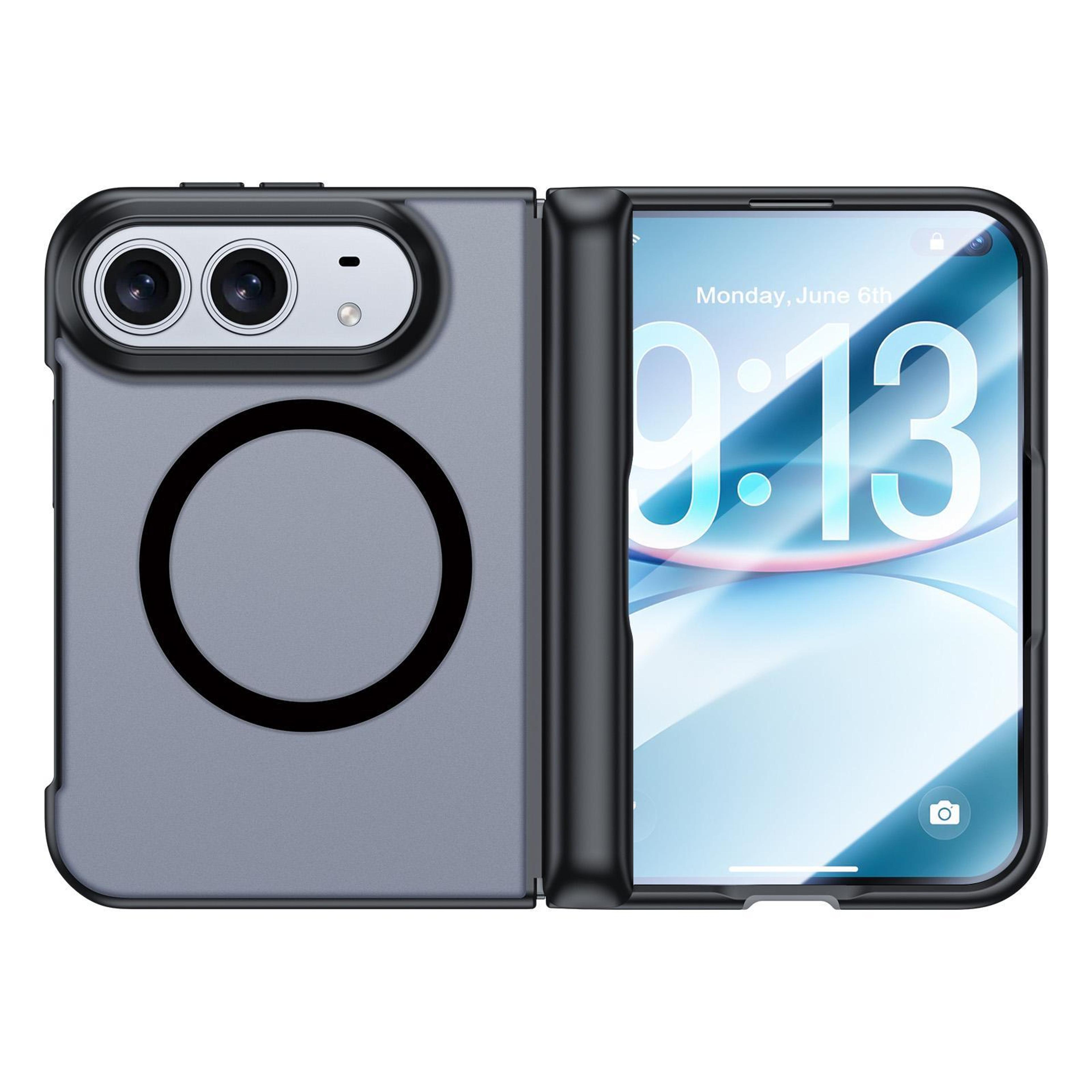 iphone duo translucent frosted magnetic phone case with 360 degree protection