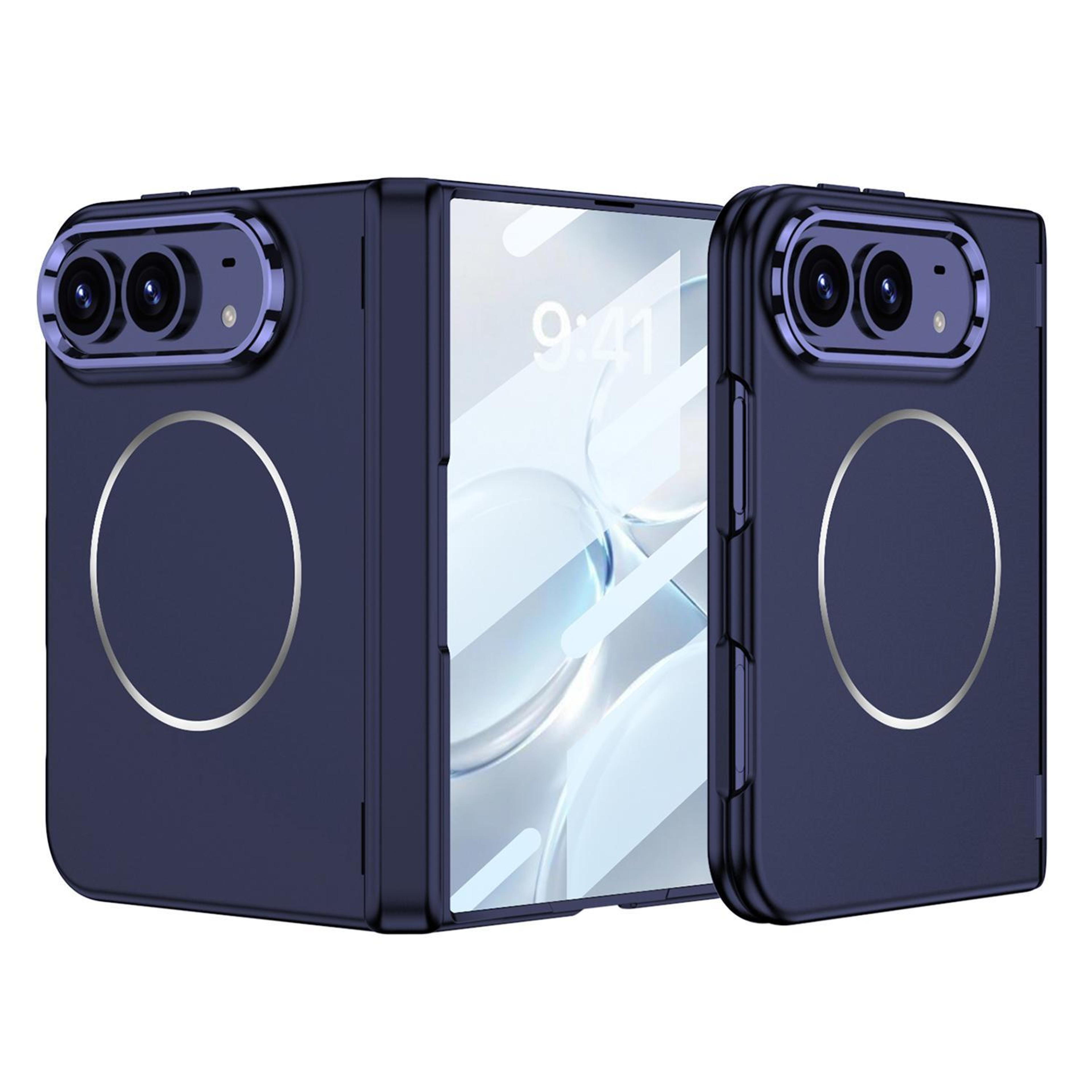 iphone folding full coverage case with integrated screen protector and magnetic ring