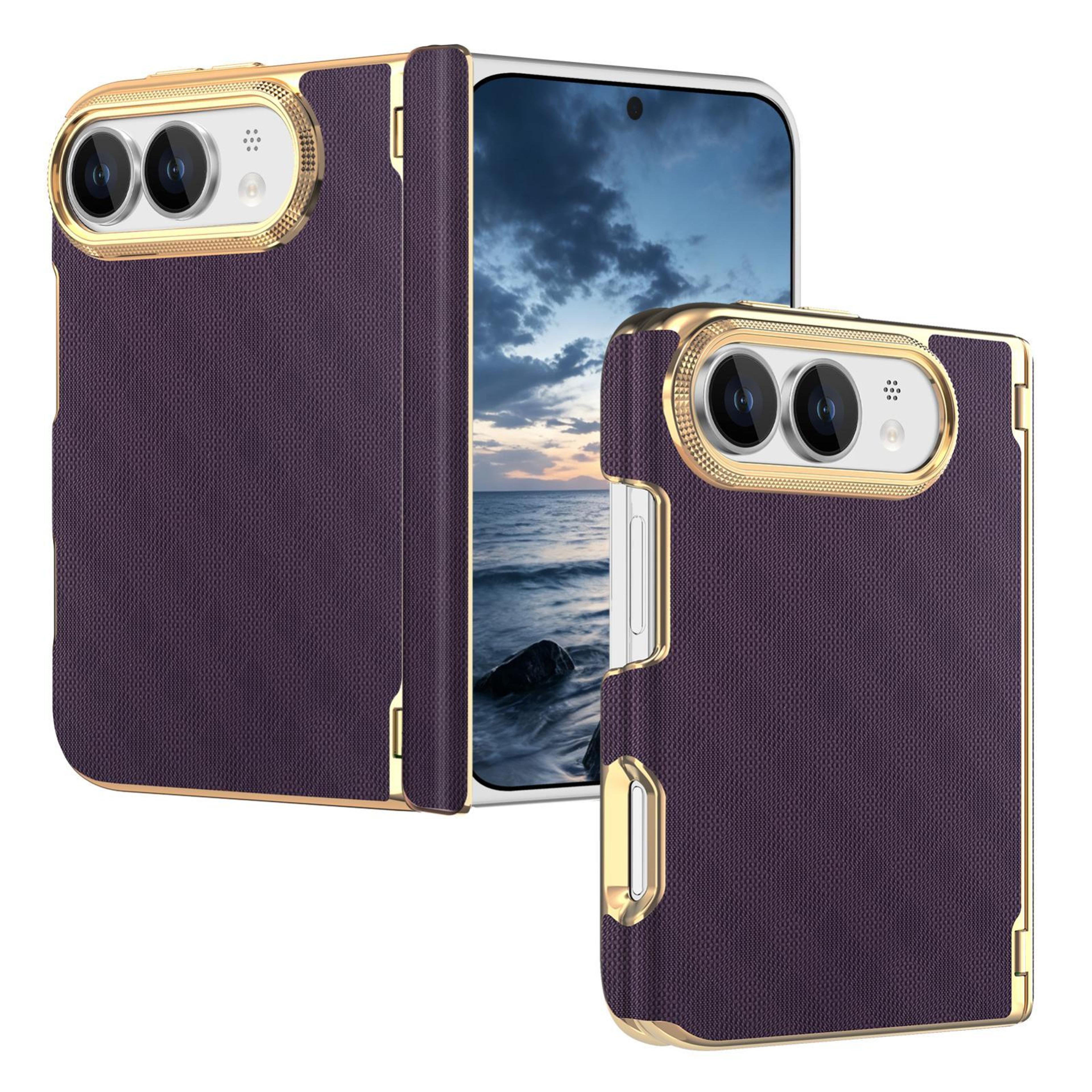 iphone duo dual-hinge magnetic textured phone case