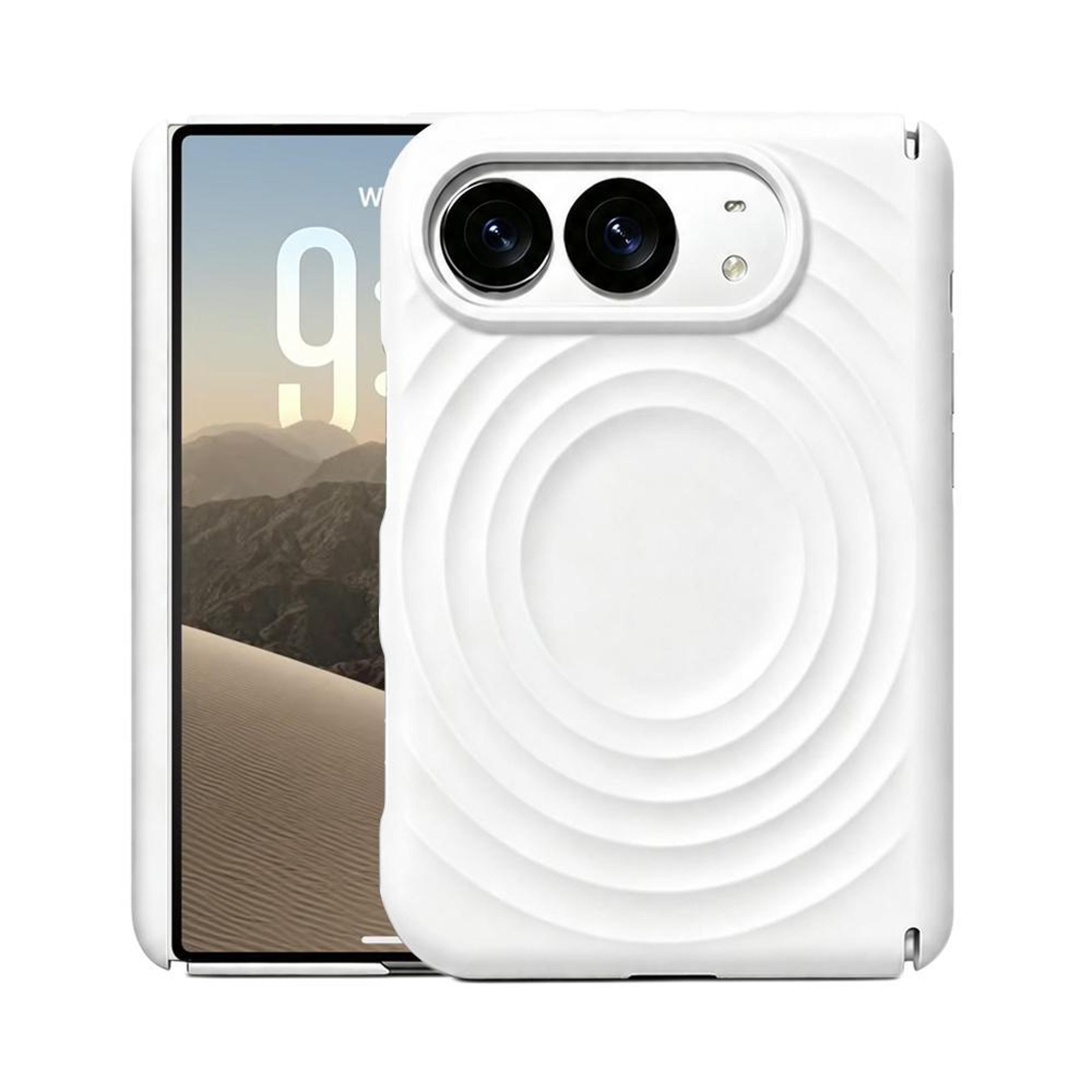 duo dual axis liquid silicone wave magnetic phone case