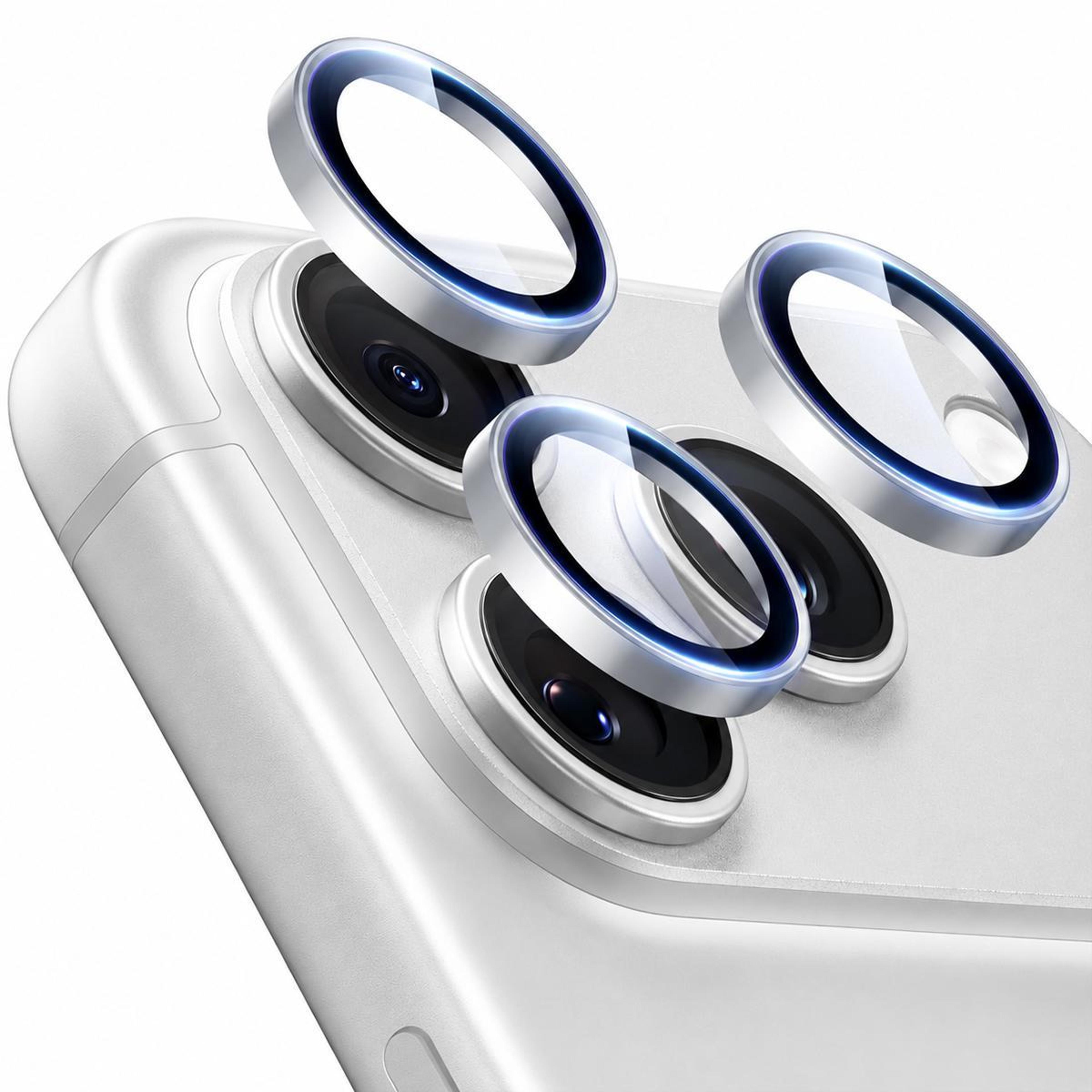 iphone 18 pro camera lens protector with tempered glass and metal bezel