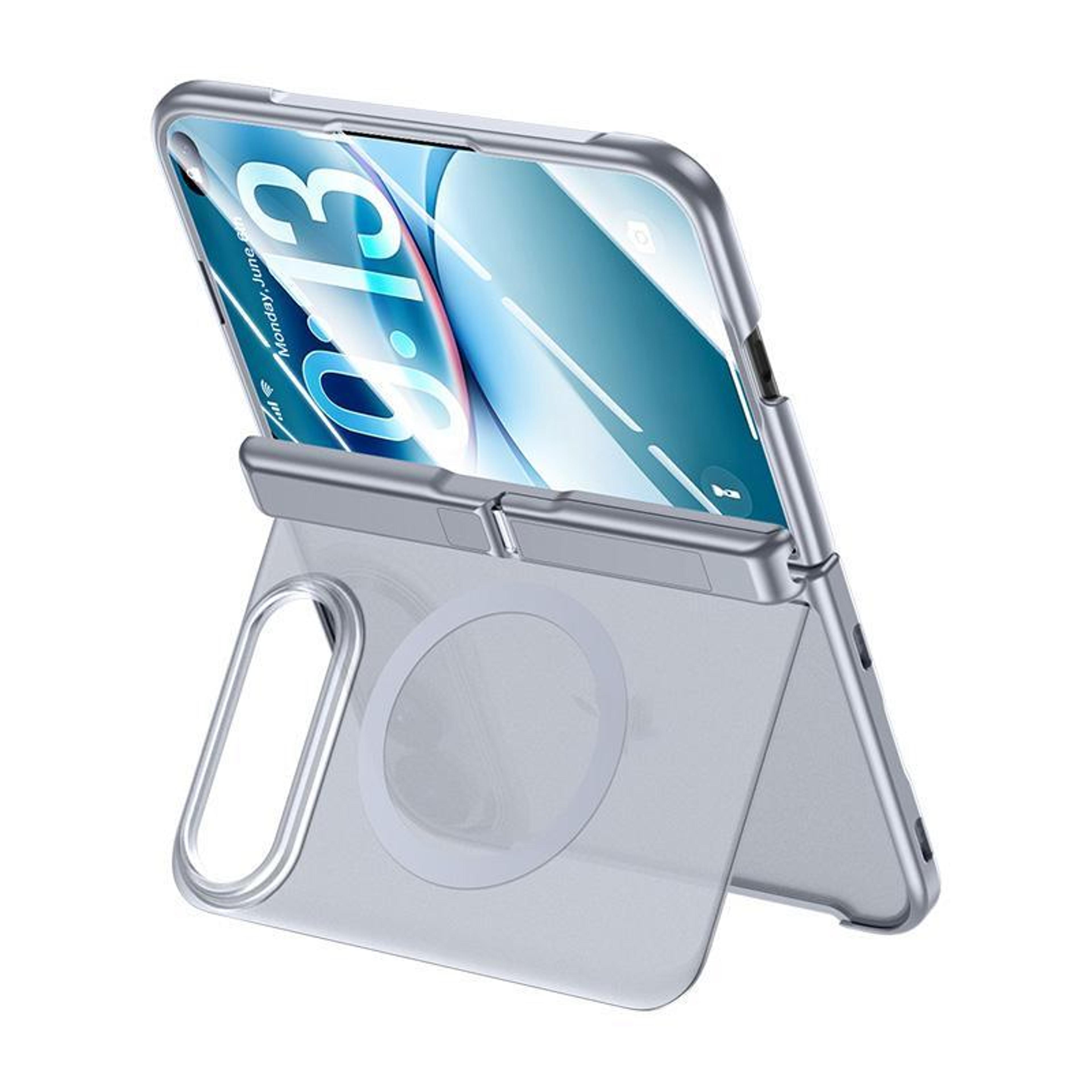 iphone duo magnetic phone case with concealed hinge kickstand