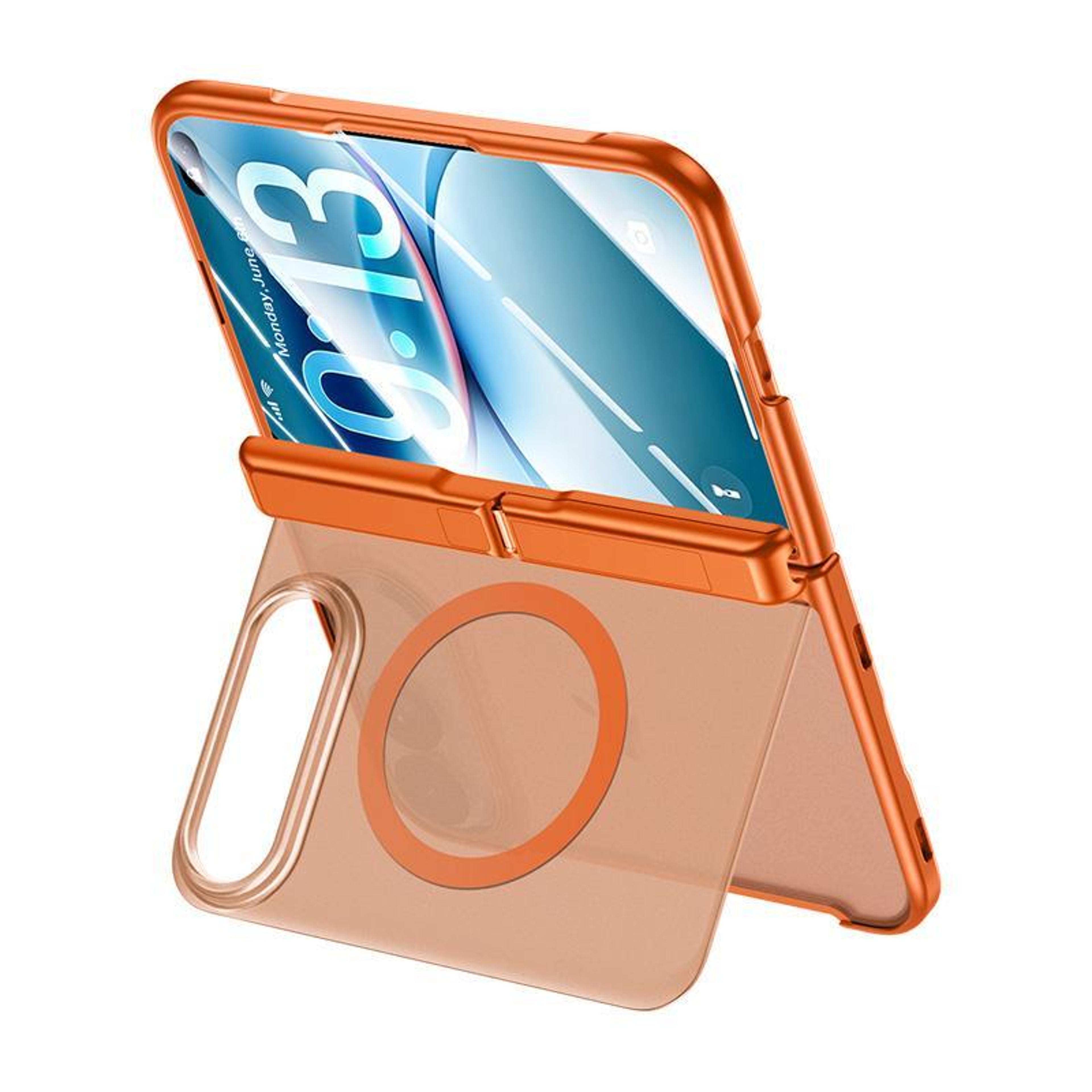 iphone duo magnetic phone case with concealed kickstand and dual-layer protection