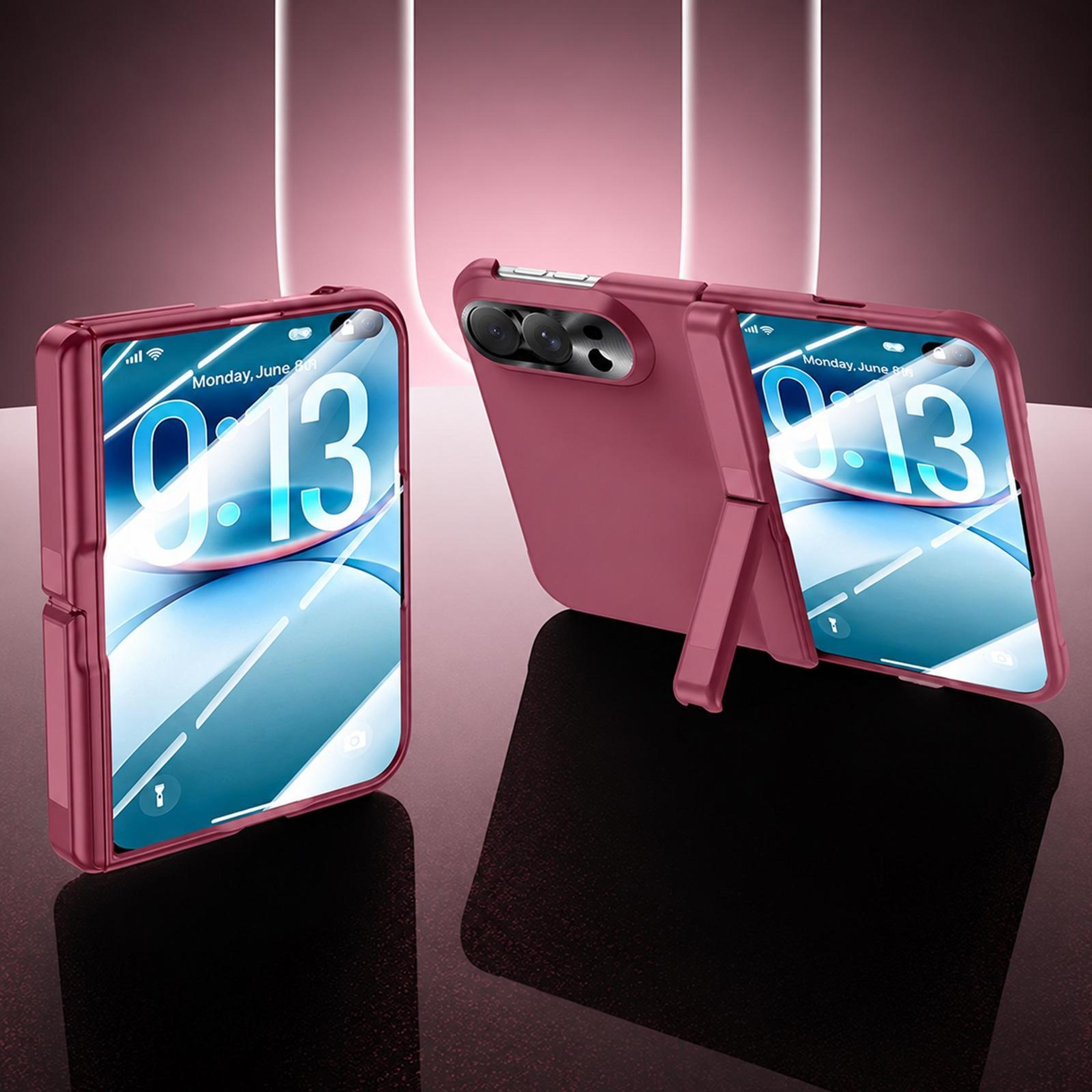 iphone duo protective case with screen protector hinge protection and adjustable kickstand