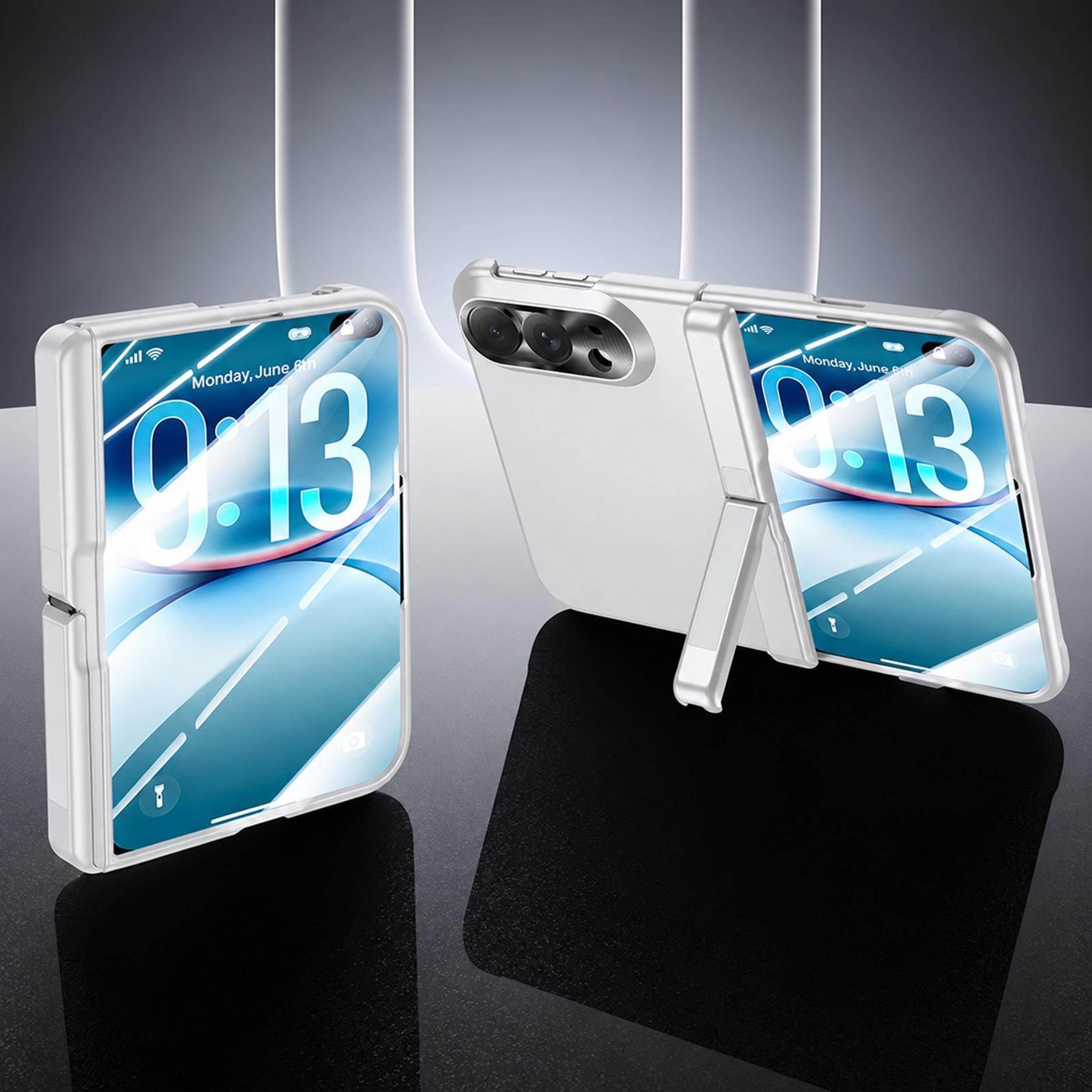 iphone duo full coverage phone case with hinge protection screen protector and adjustable kickstand