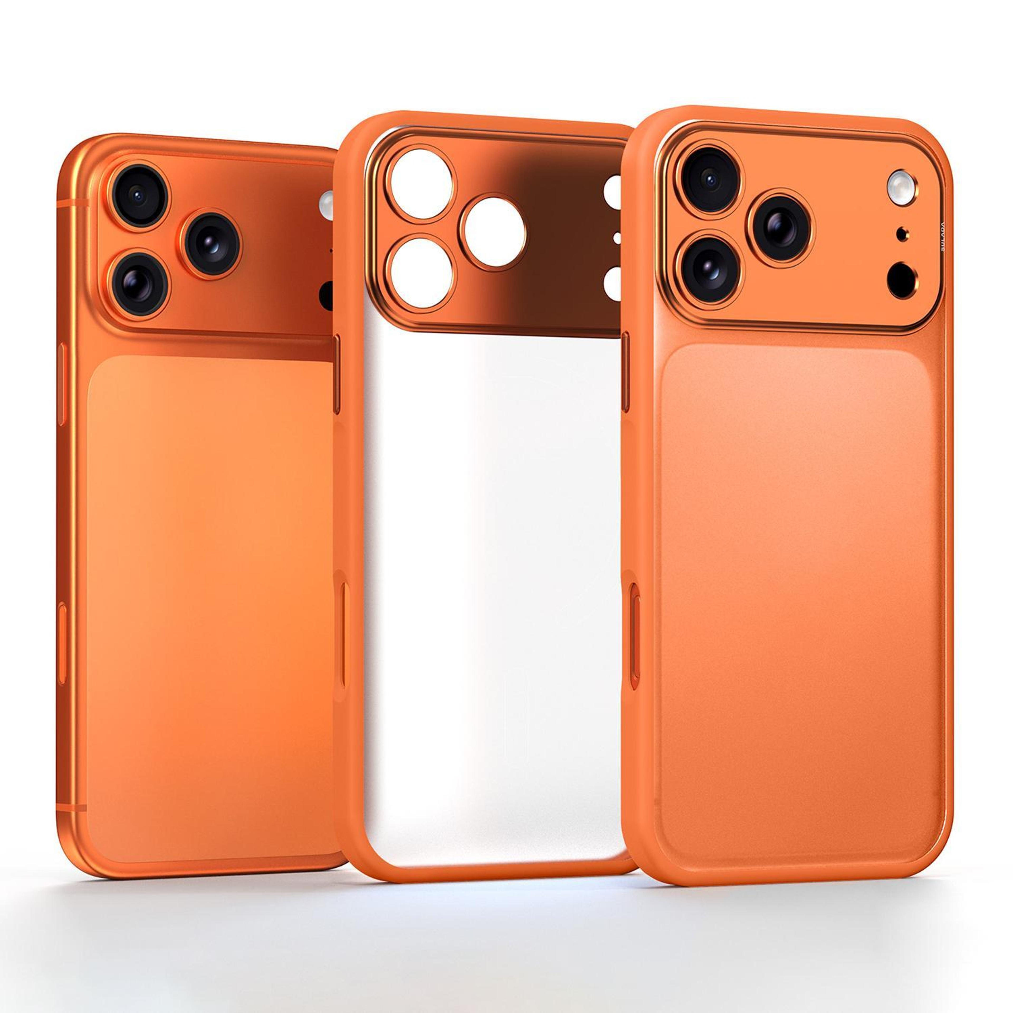 iphone 18 pro max semi-transparent matte shockproof phone case