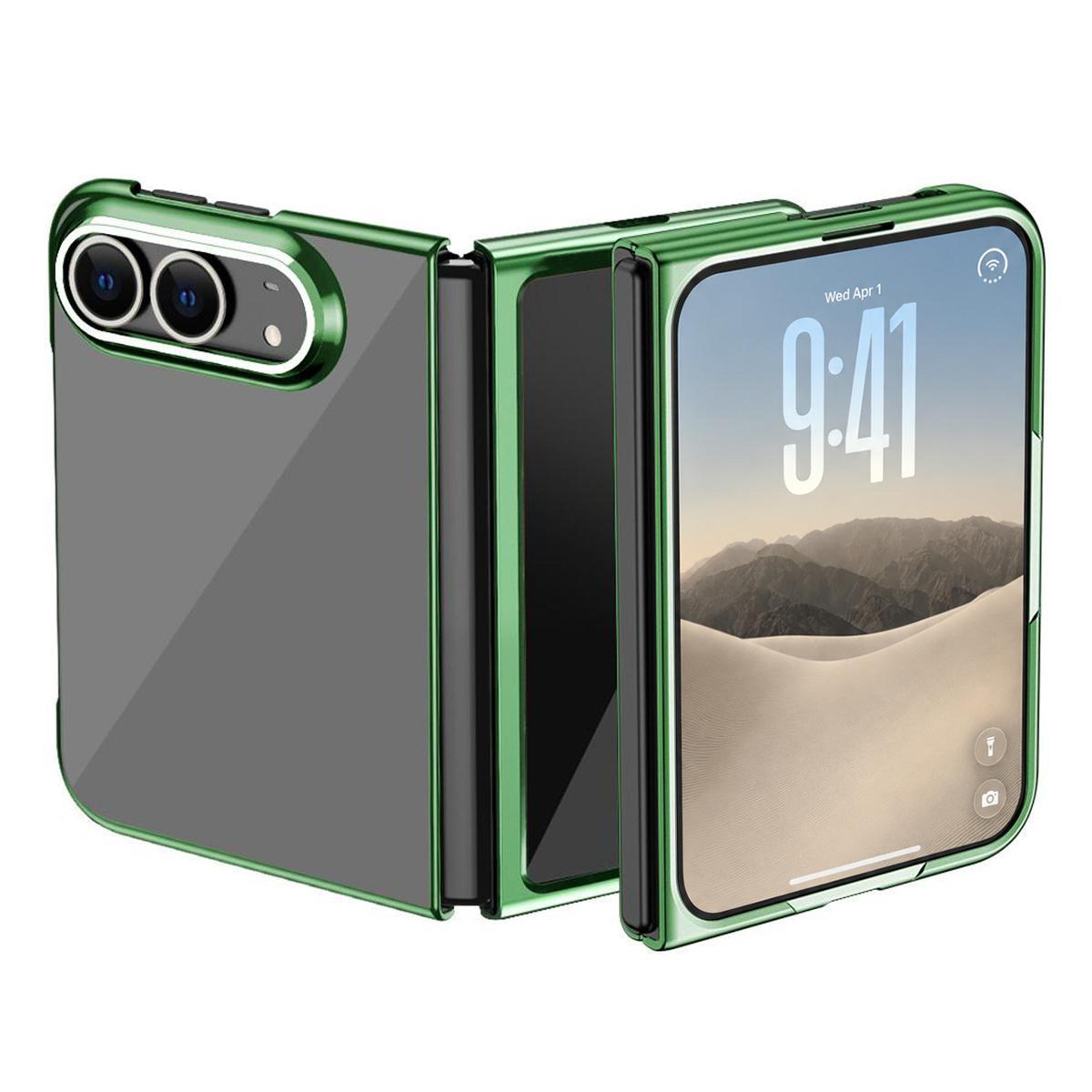 duo electroplating transparent shockproof phone case