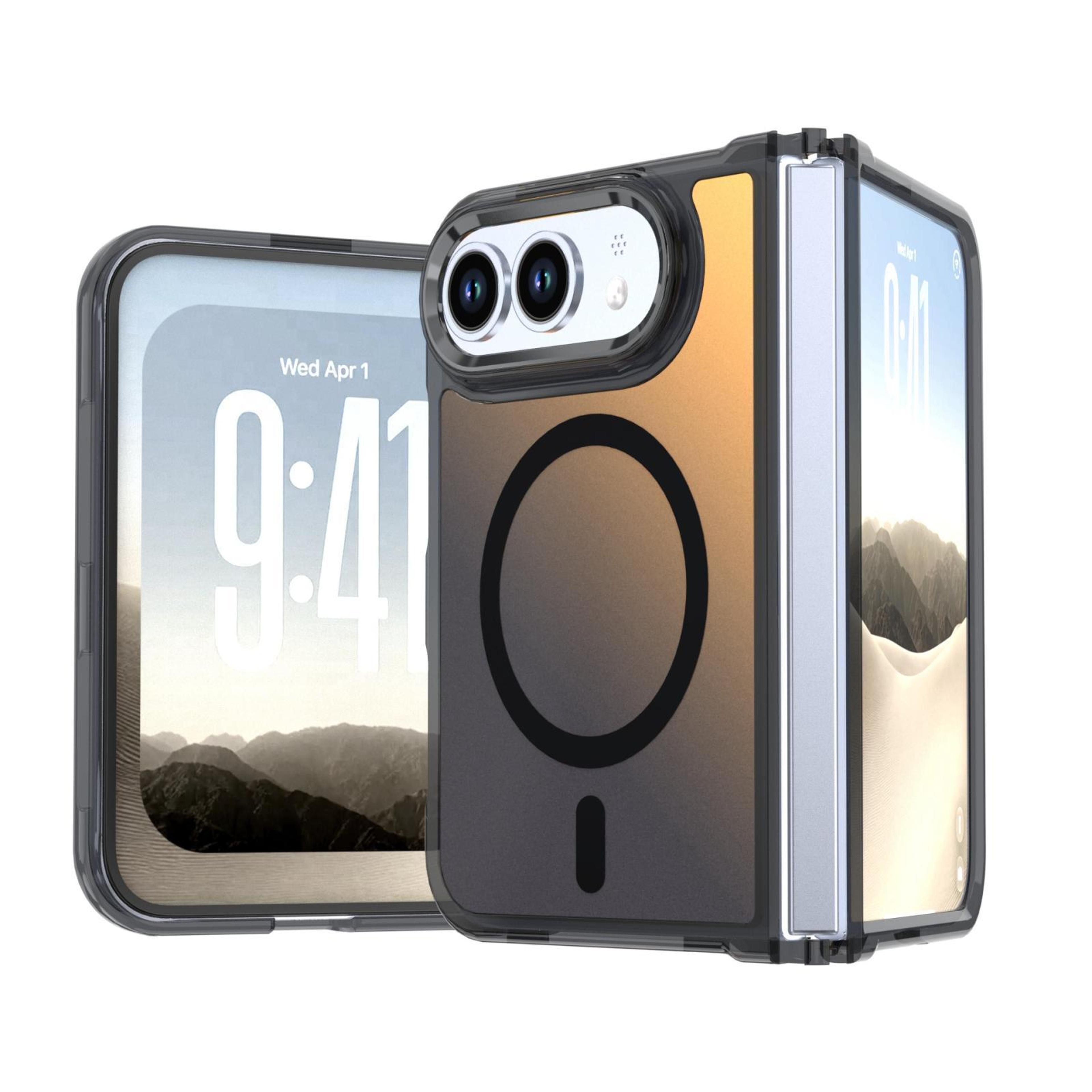 iphone duo magnetic phone case with durable pc and tpu construction