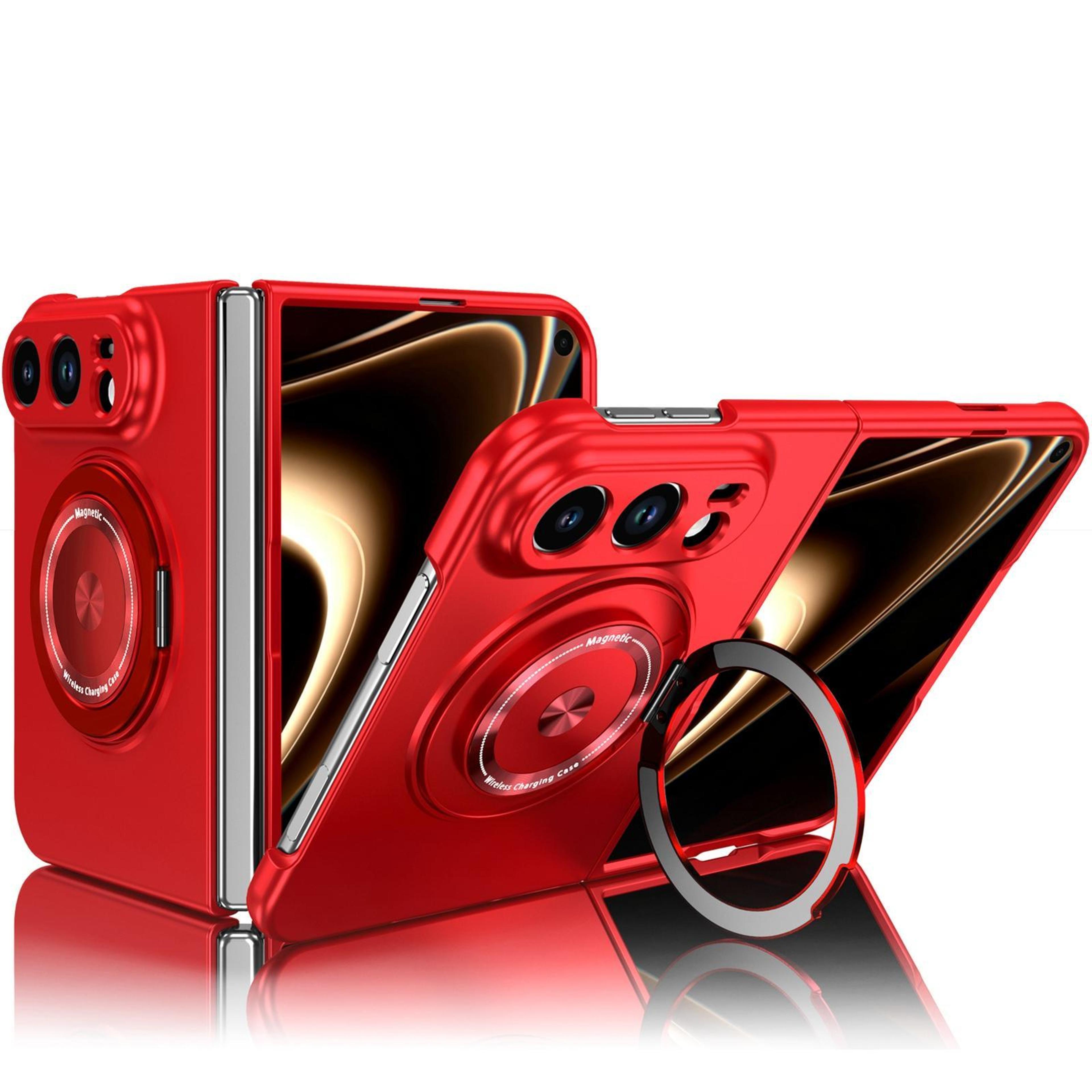 iphone duo magnetic phone case with 360° rotating foldable stand