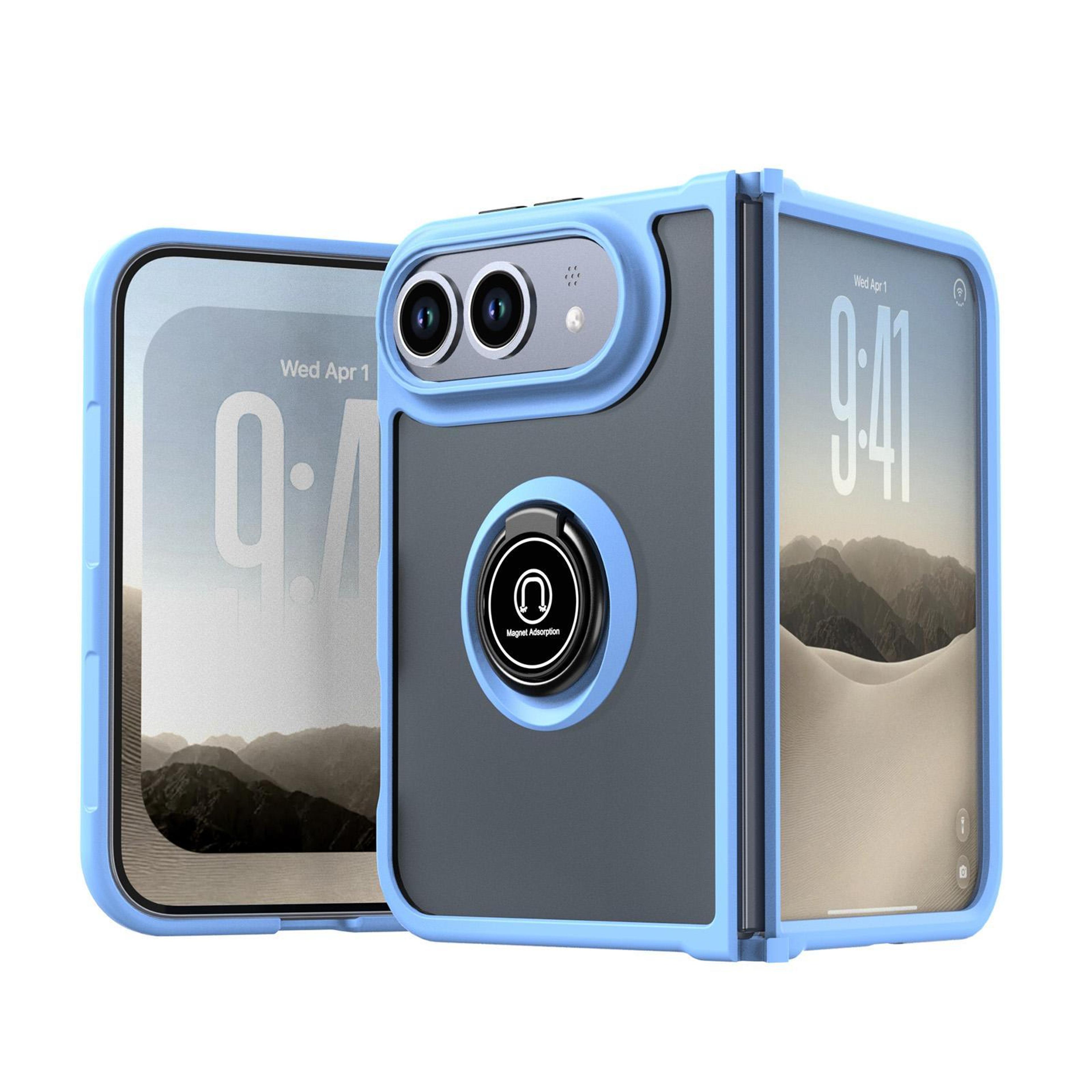 iphone duo tpu pc phone case with magnetic ring holder