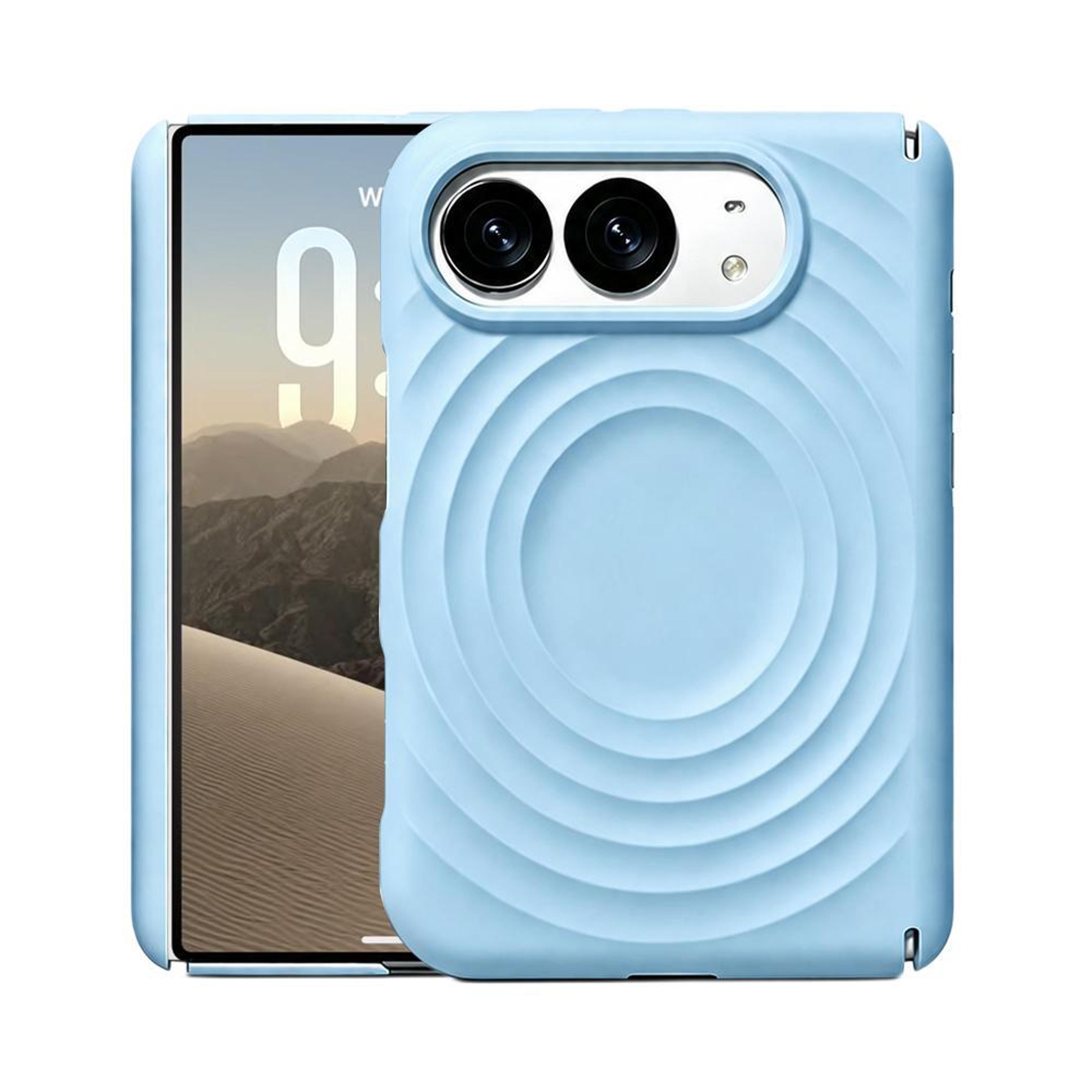 dual axis liquid silicone wave magnetic phone case