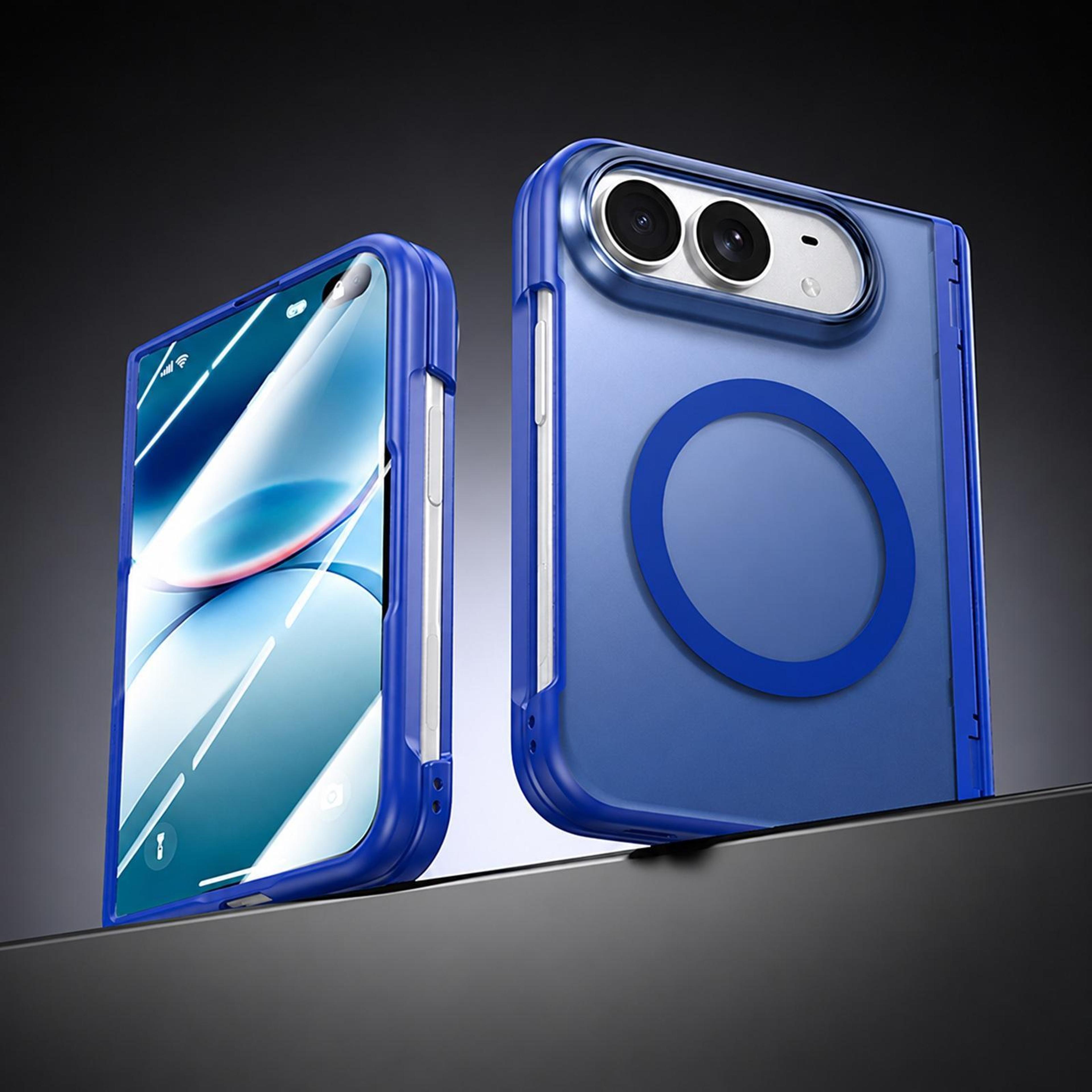 iphone duo full coverage magnetic foldable phone case with built-in screen protector