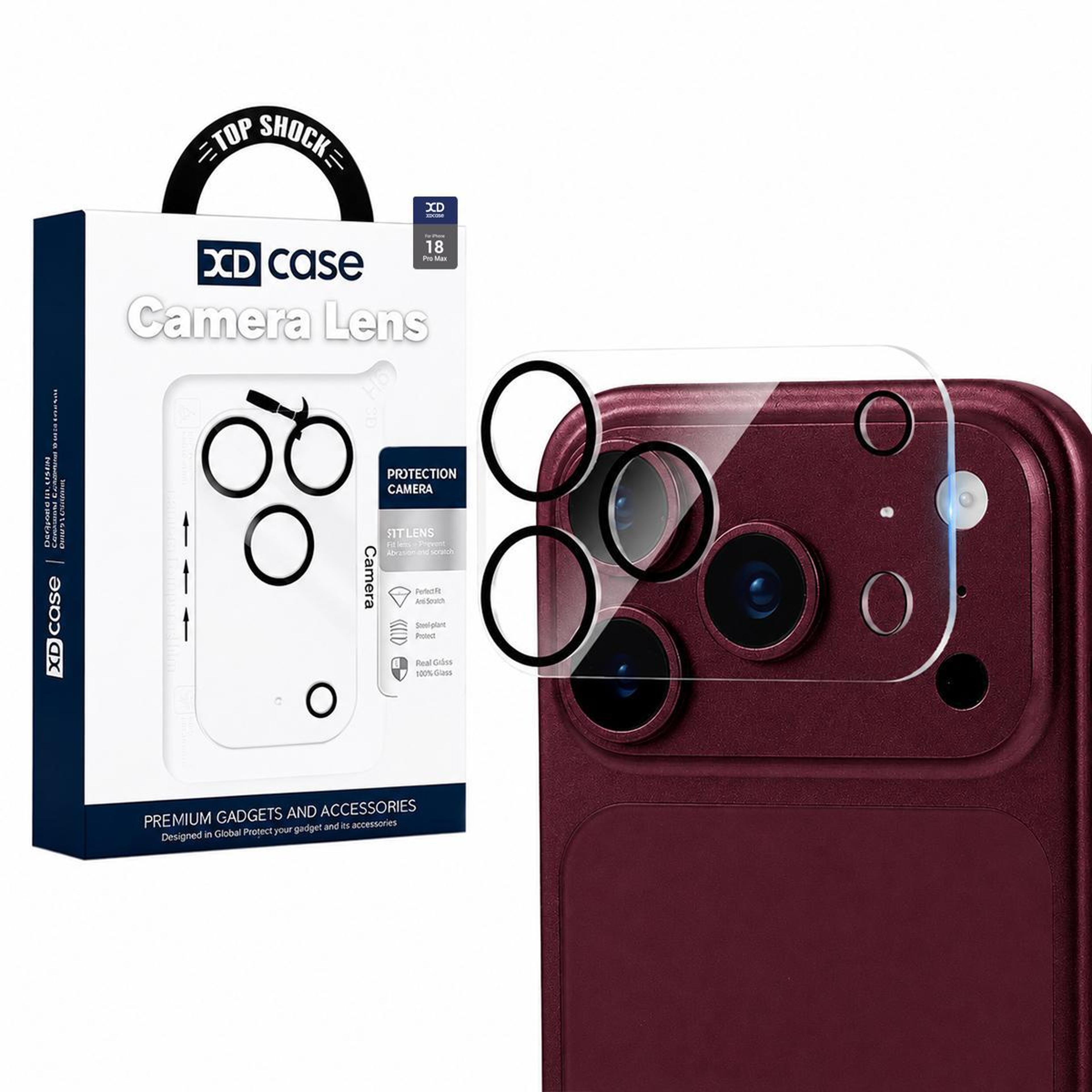 tempered glass back camera lens protector for 18 pro max