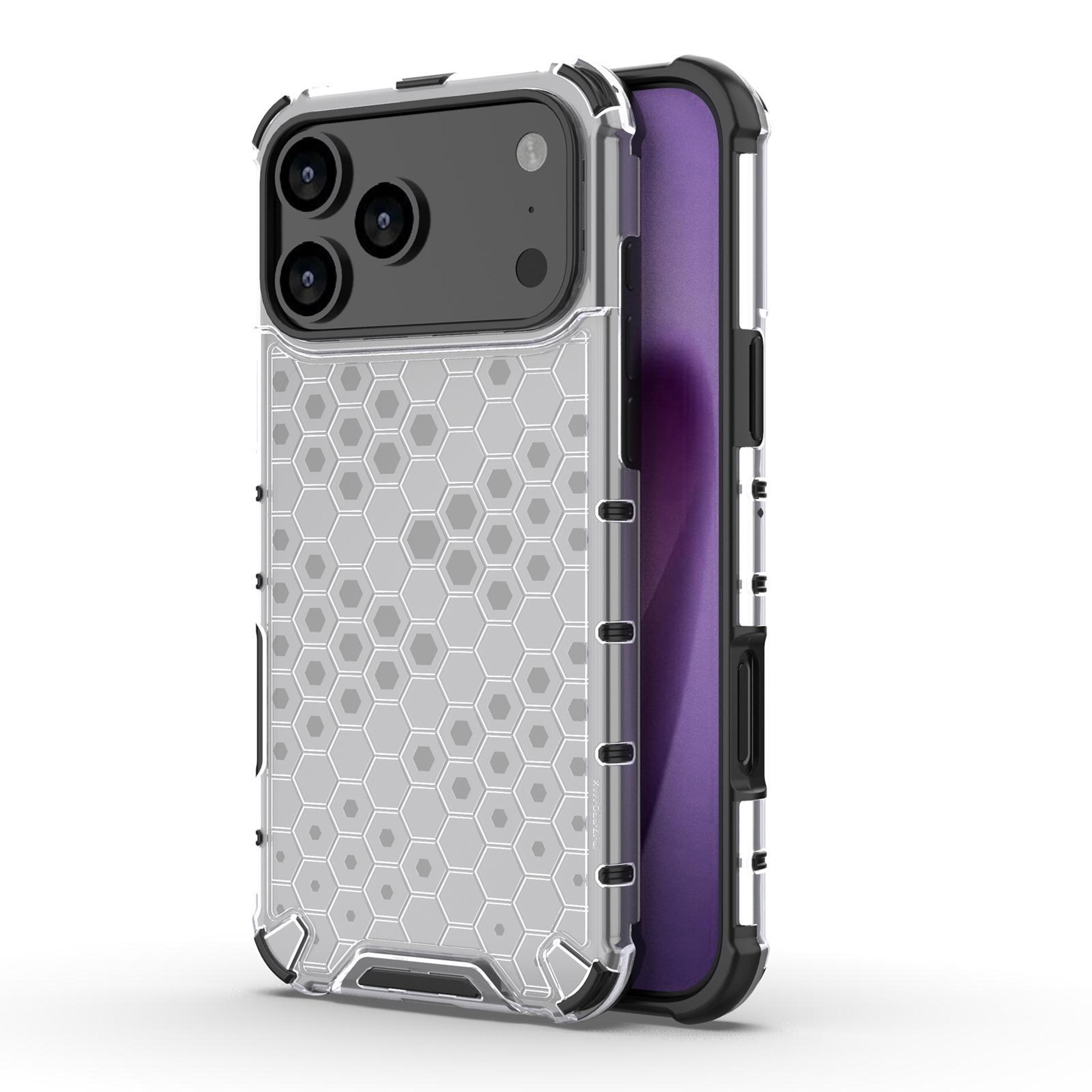 iphone 18 pro max honeycomb tpu pc protective phone case