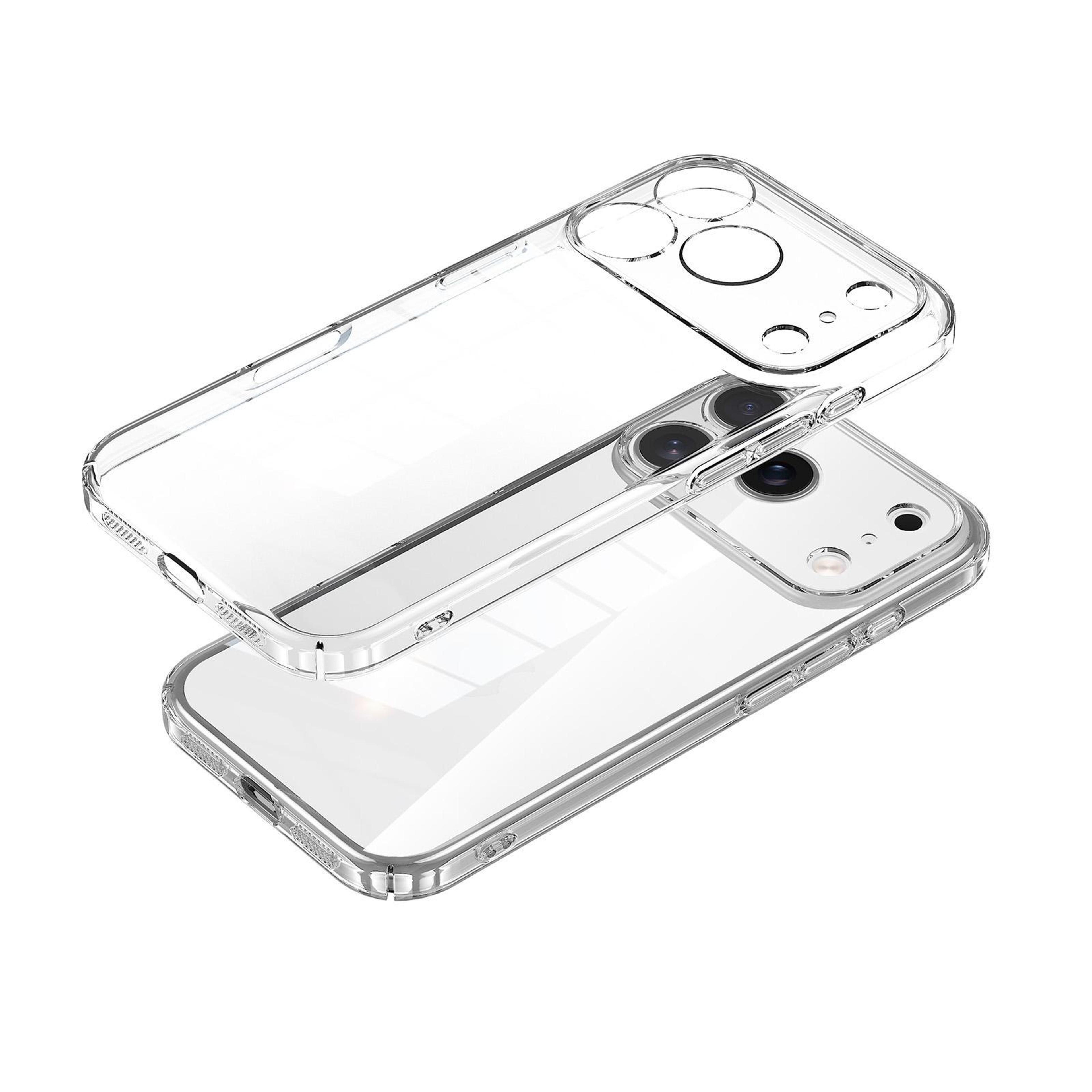 clear hybrid tpu pc case for iphone 18 pro
