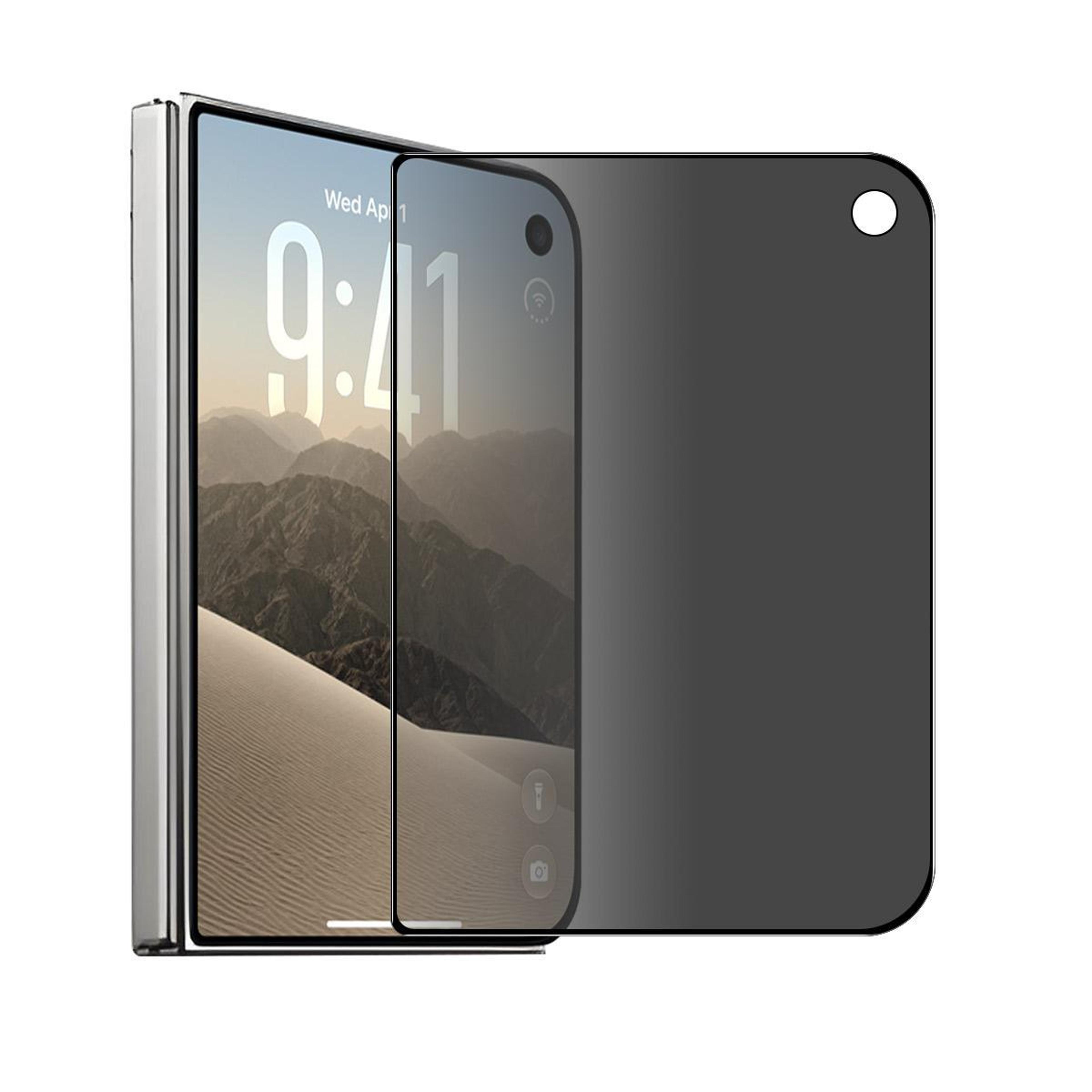 iphone duo 28 degree privacy tempered glass full screen protector