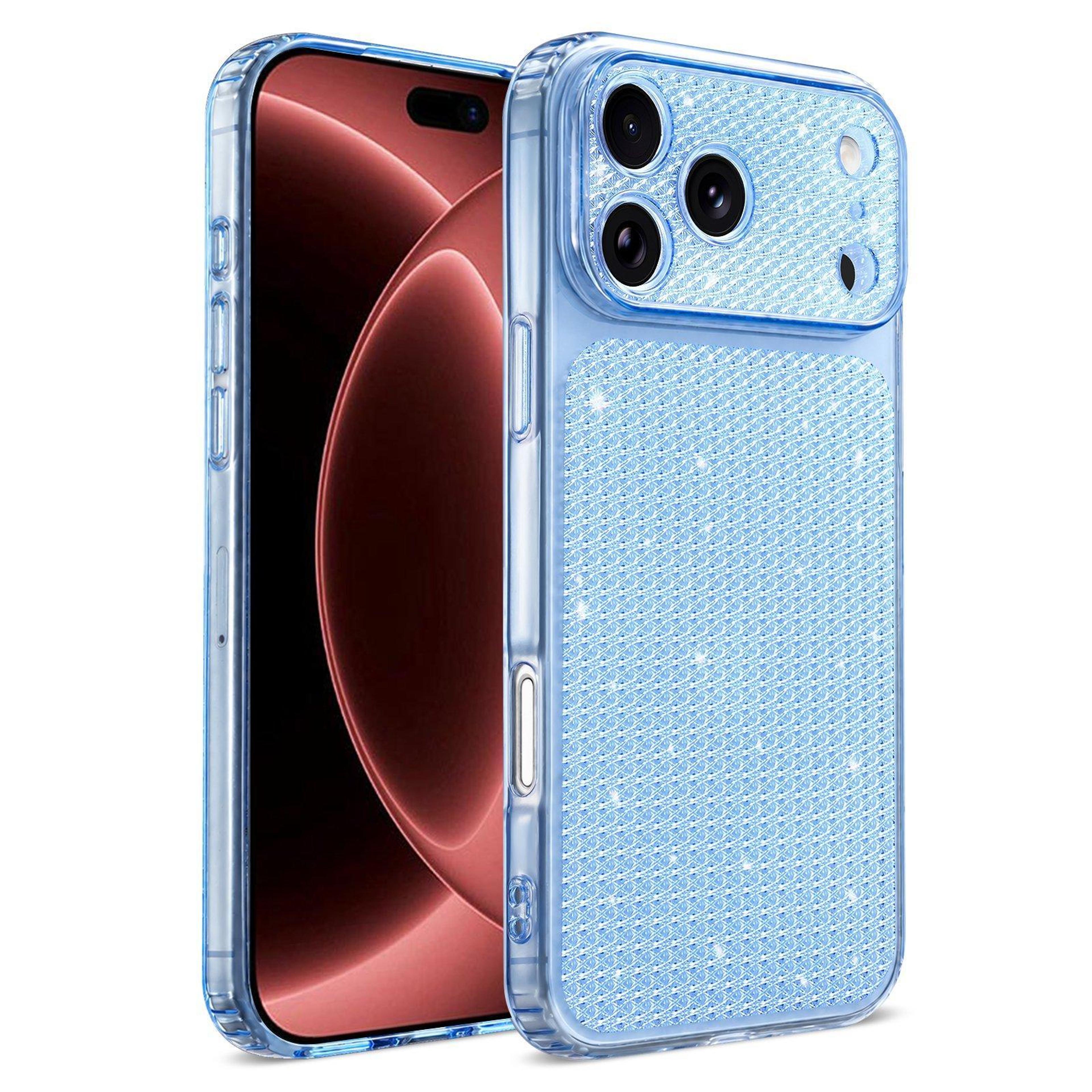 iphone 18 pro sparkling rhinestone airbag protective case