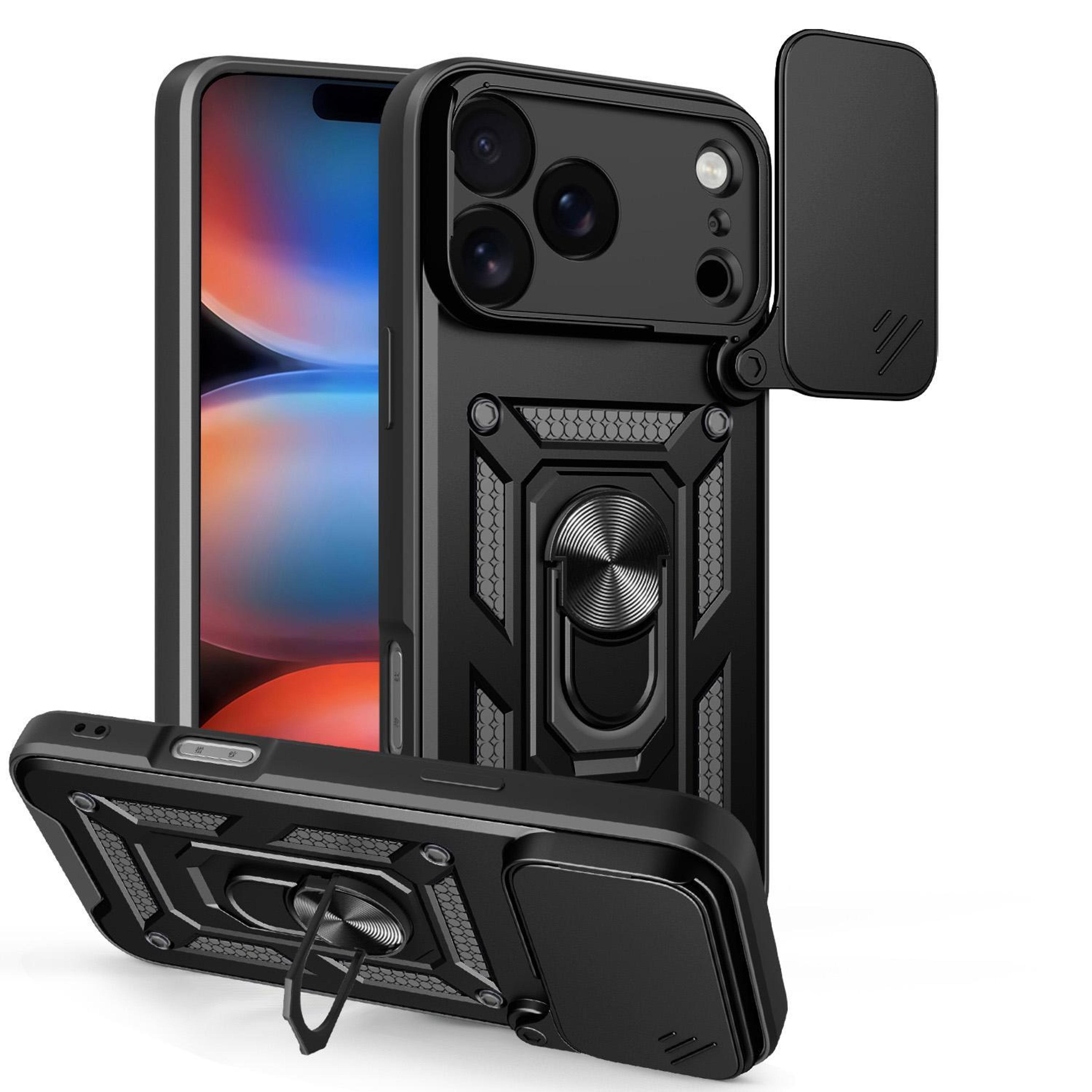 iphone 18 pro max case with sliding camera cover magnetic ring stand