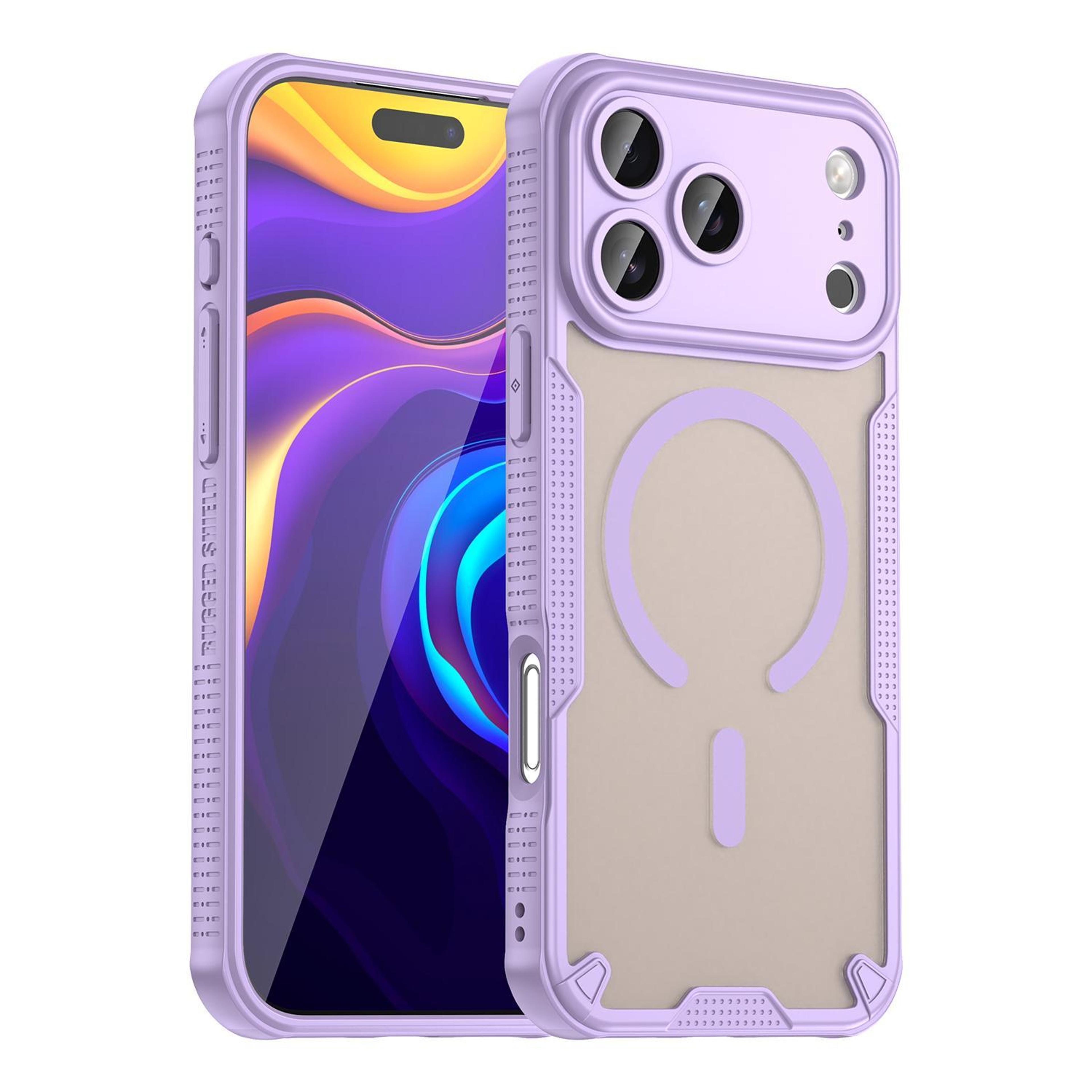 18 pro max magnetic wireless charging armor glaze phone case