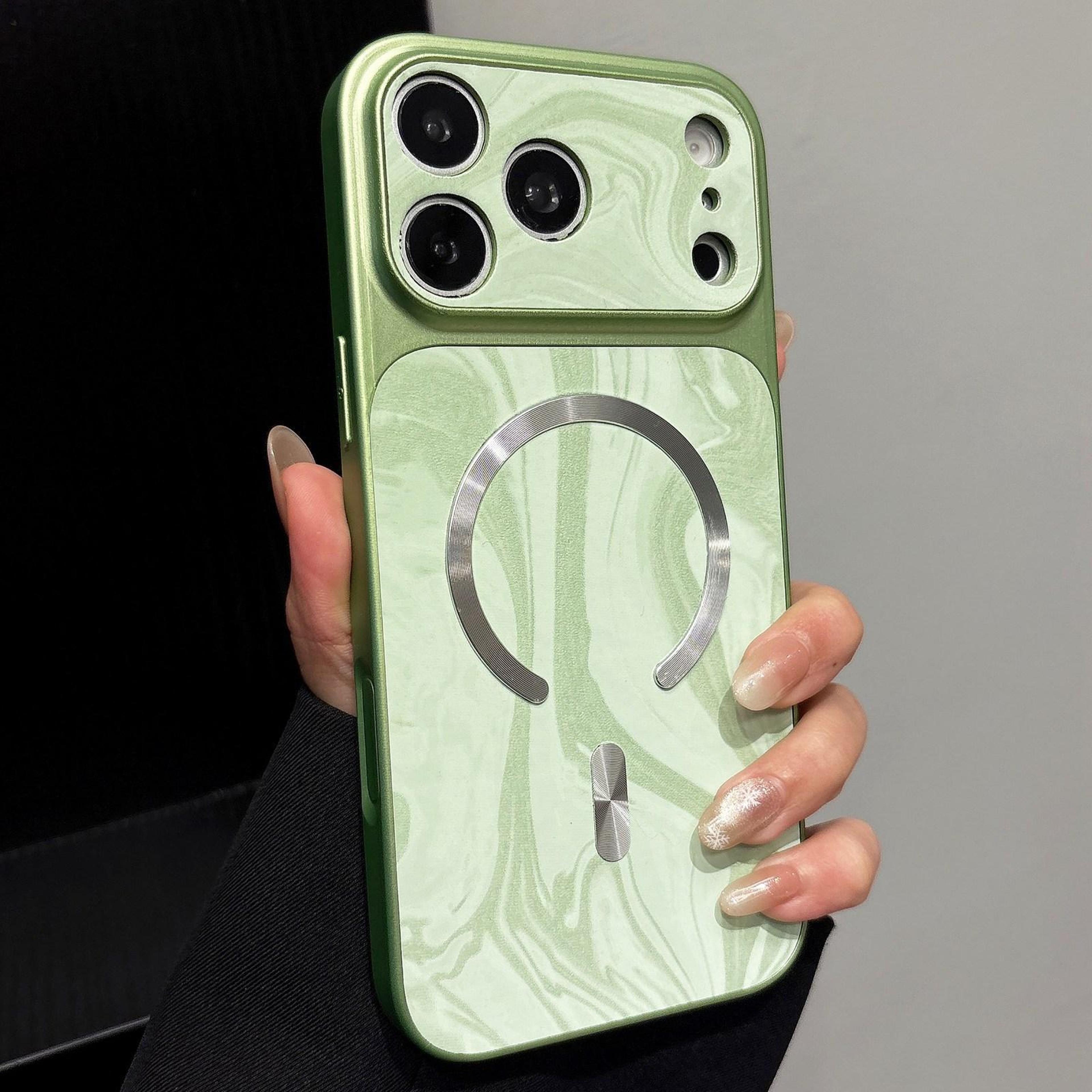 iphone 18 pro magnetic tpu phone case with built-in magnetic ring