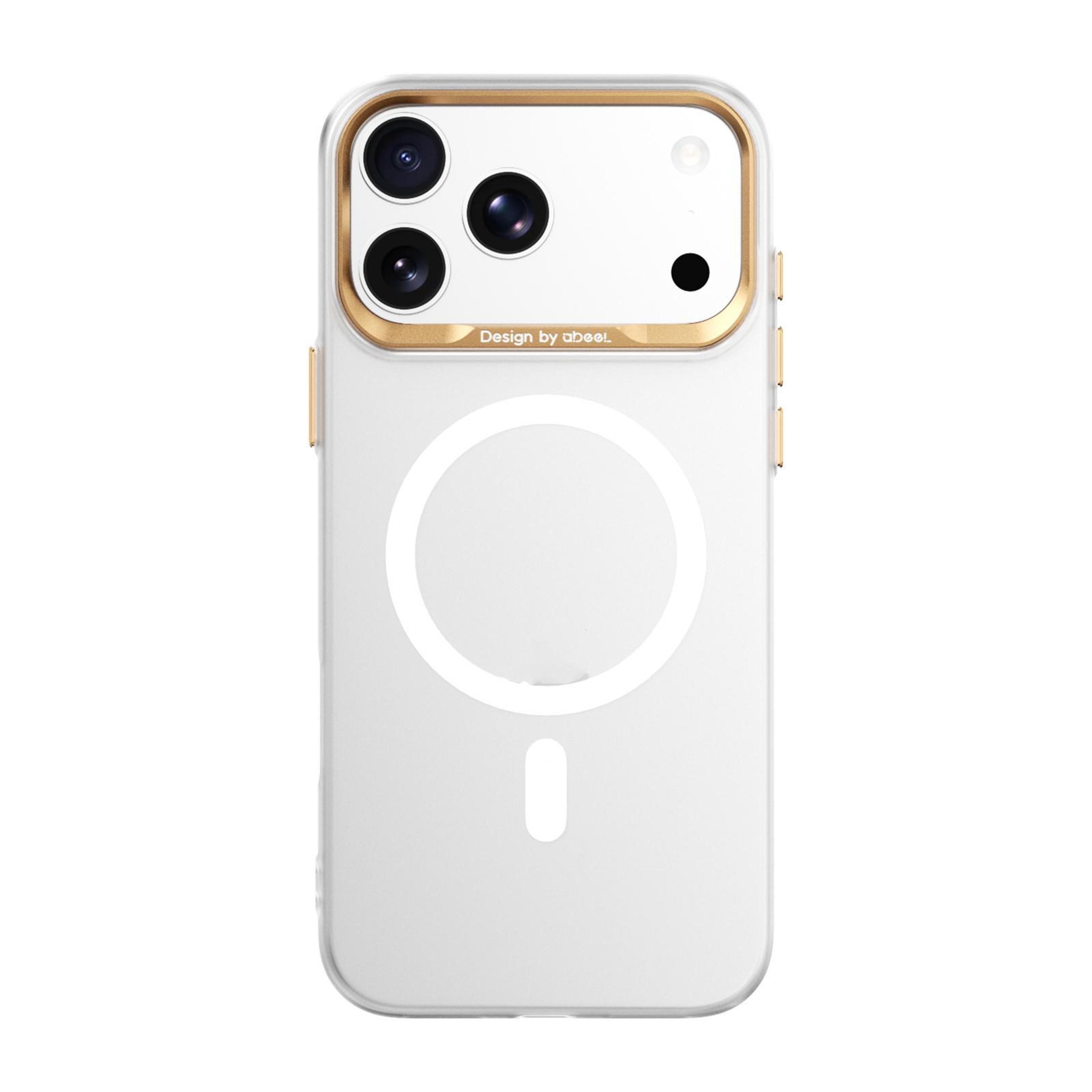 iphone 18 pro max magnetic frosted pc phone case with raised lens protection