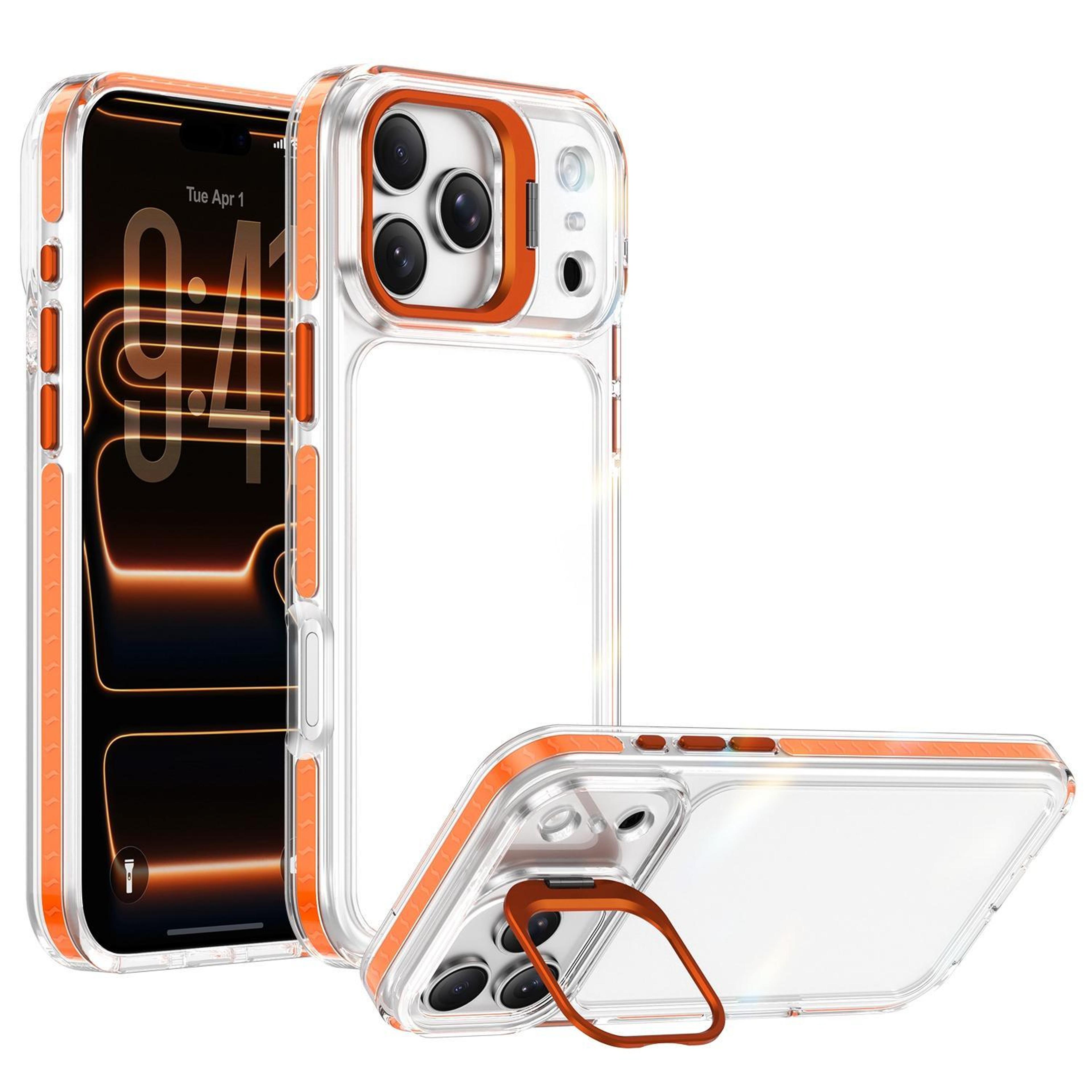 iphone 18 pro max clear acrylic tpu case with metal camera frame