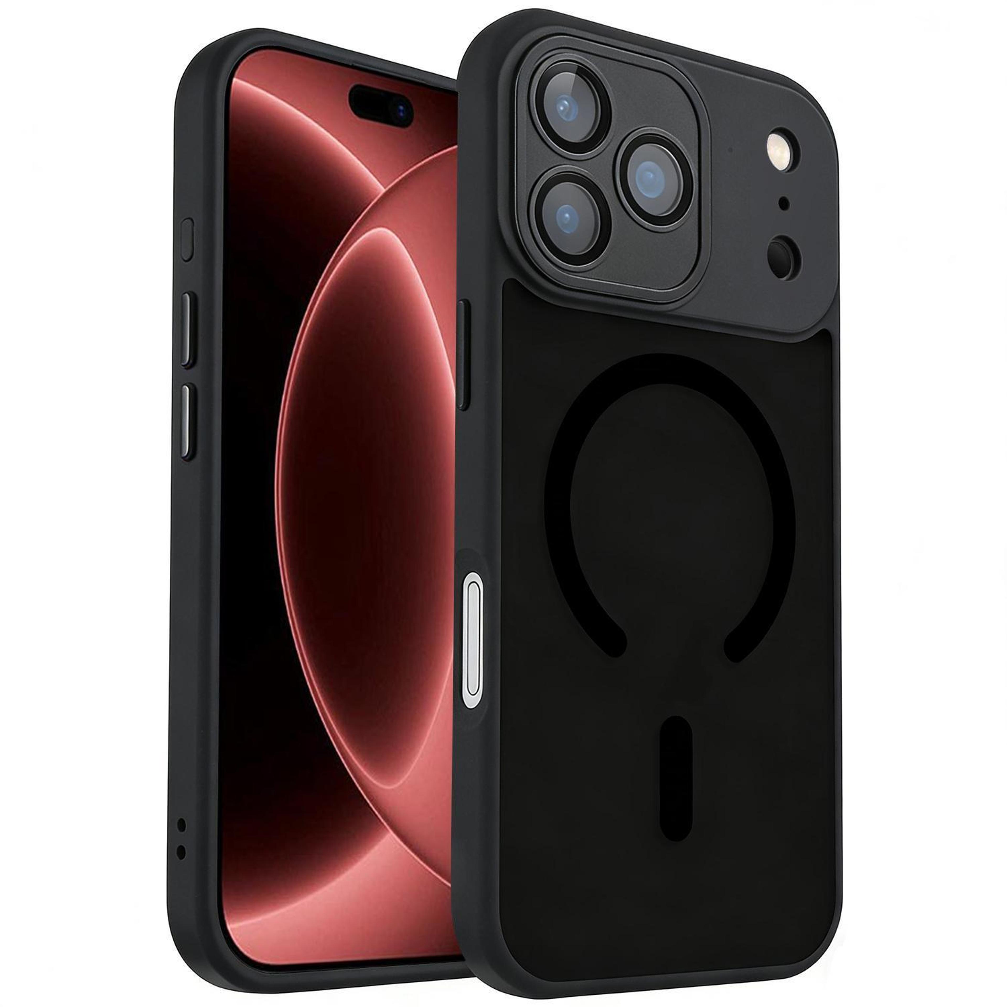 iphone 18 pro magnetic frosted phone case with lens film