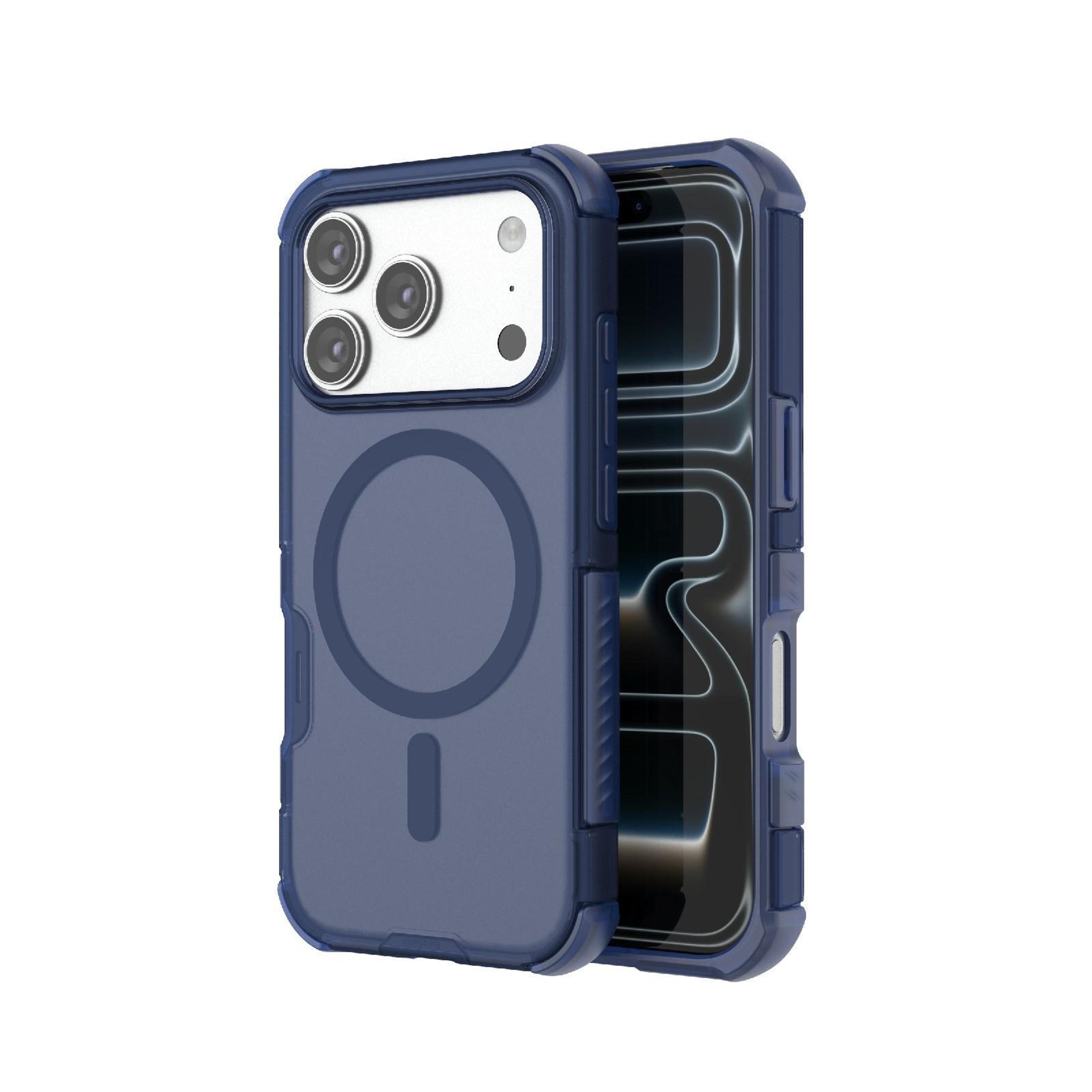 iphone 18 pro magnetic pc tpu shock-resistant phone case
