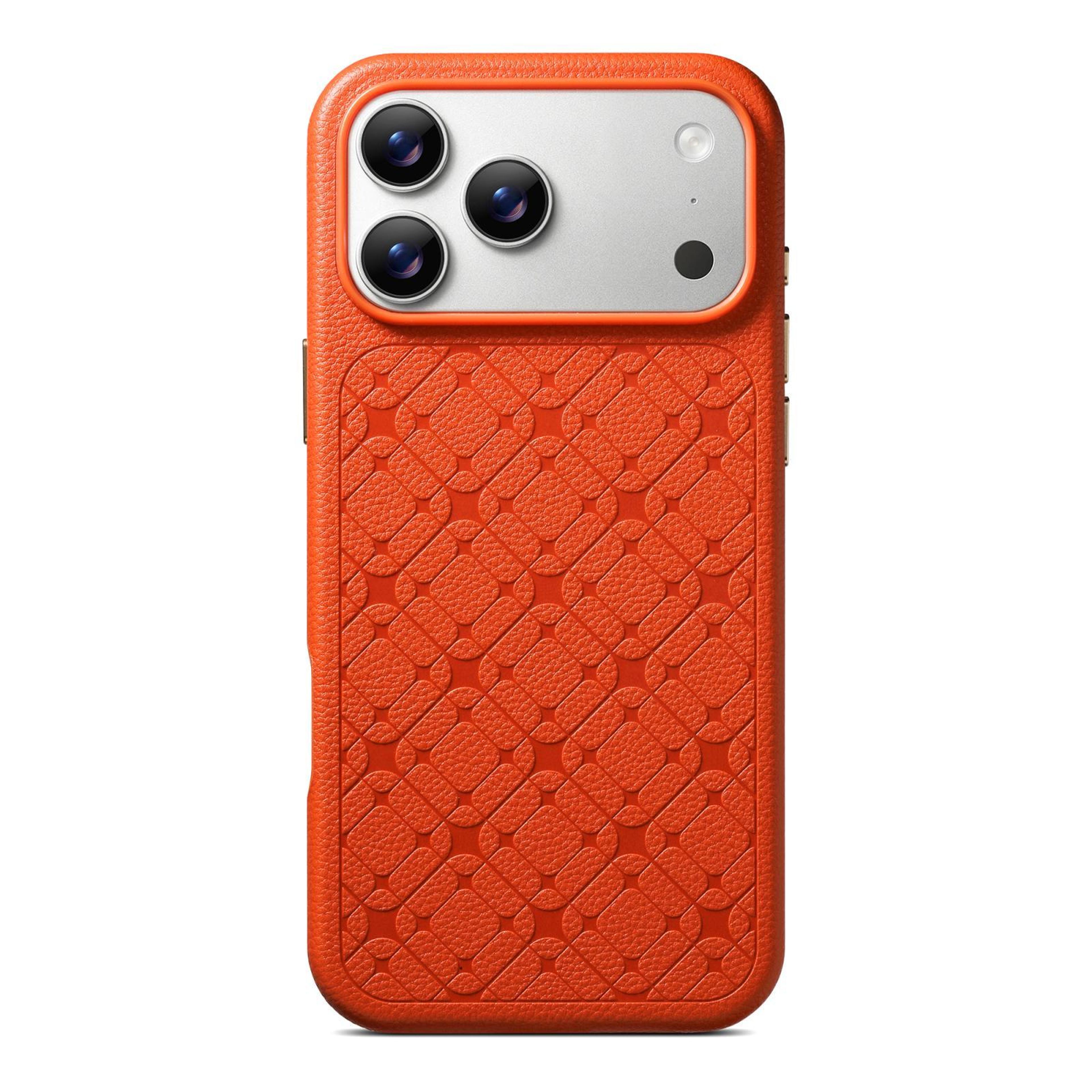 iphone 18 pro max starlight plaid pu tpu protective case
