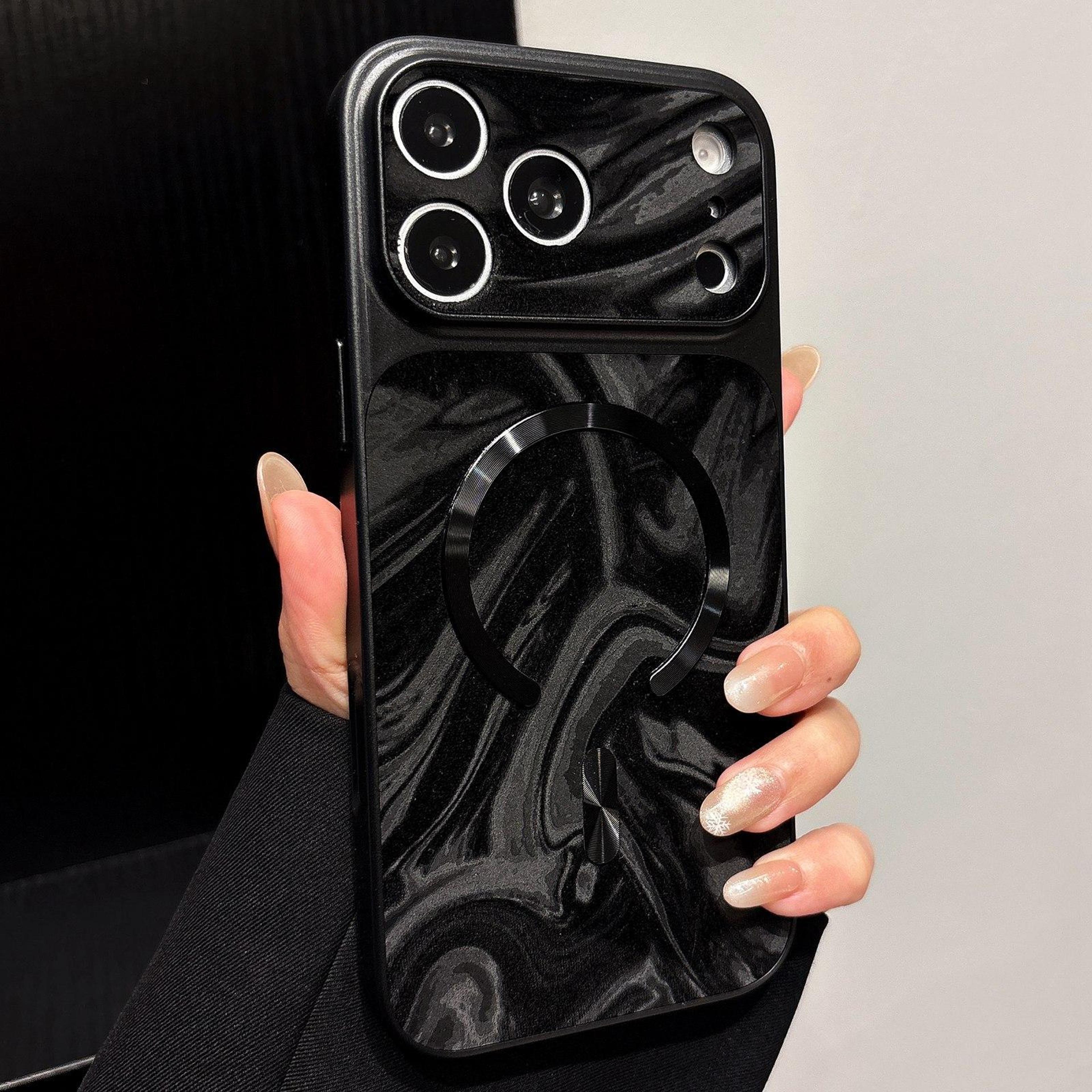 iphone 18 pro max magnetic tpu water ripple phone case