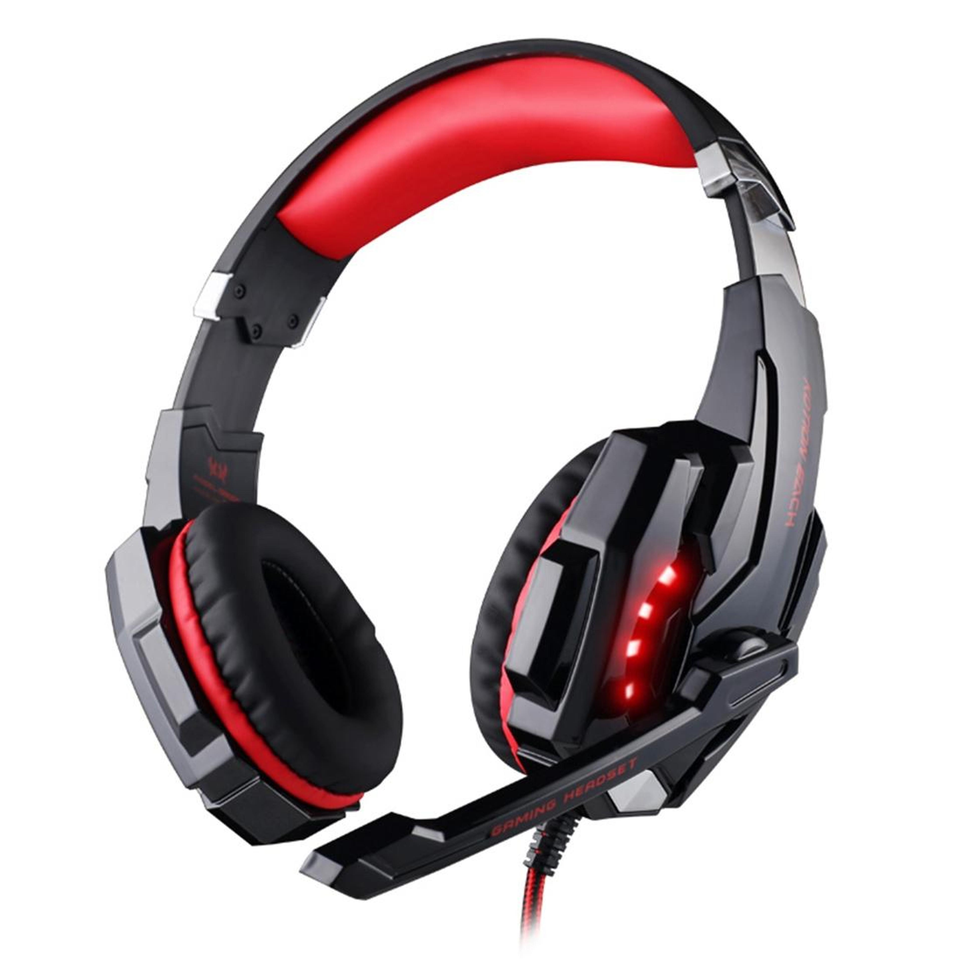 3.5mm gaming headset with microphone led lights and 40mm drivers