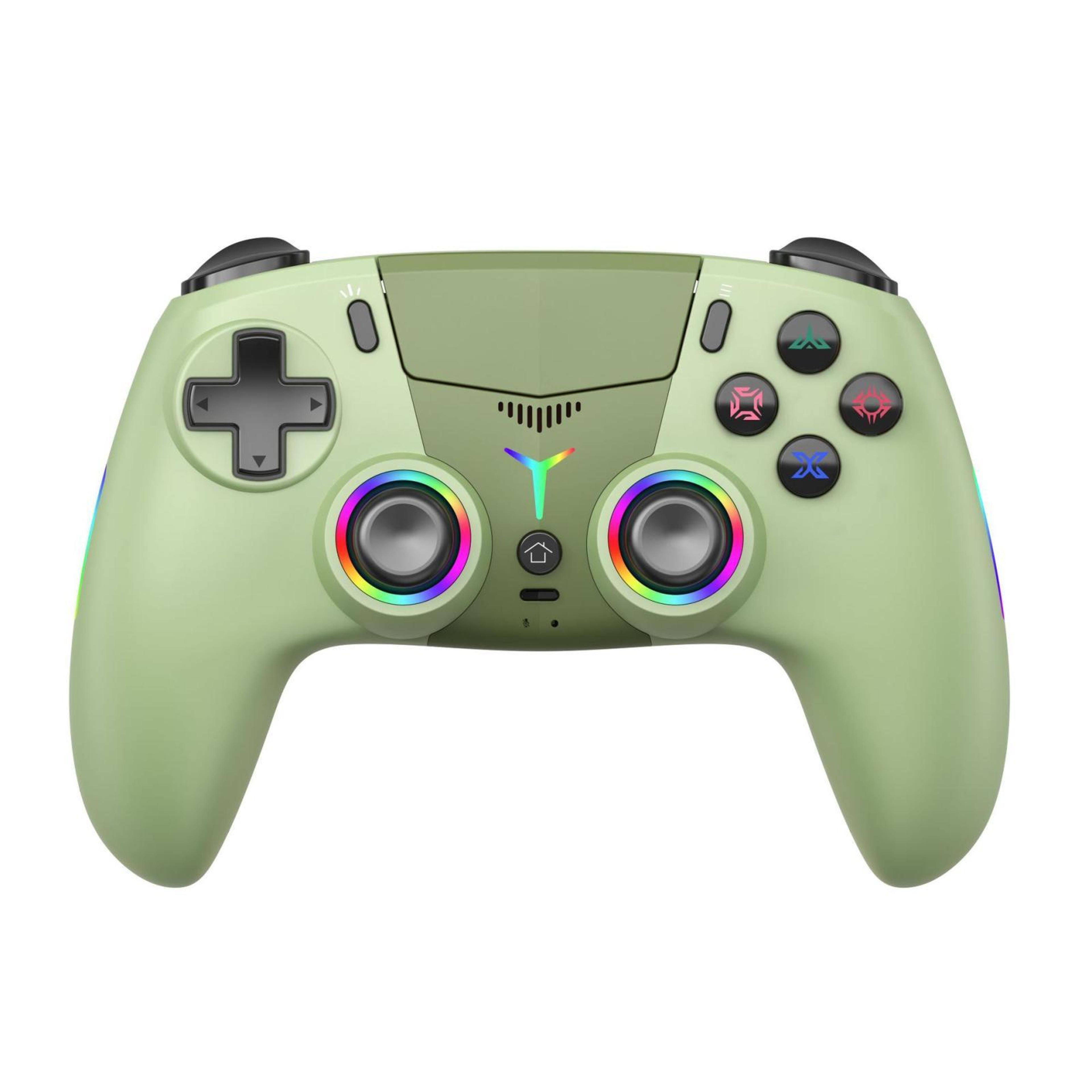 ps5 wireless controller with hall effect joysticks rgb lighting and macro programming