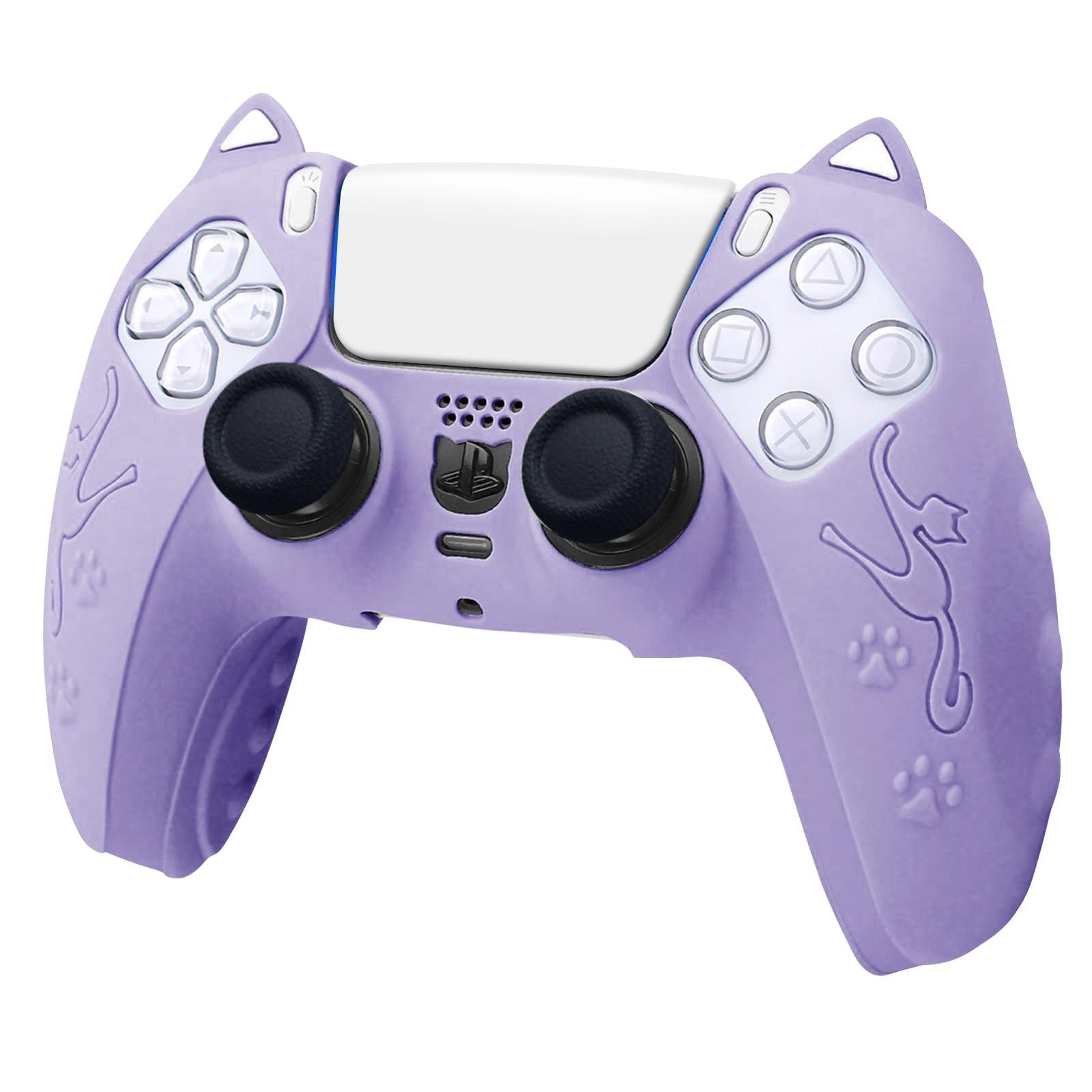 cat ear silicone protective case for ps5 controller