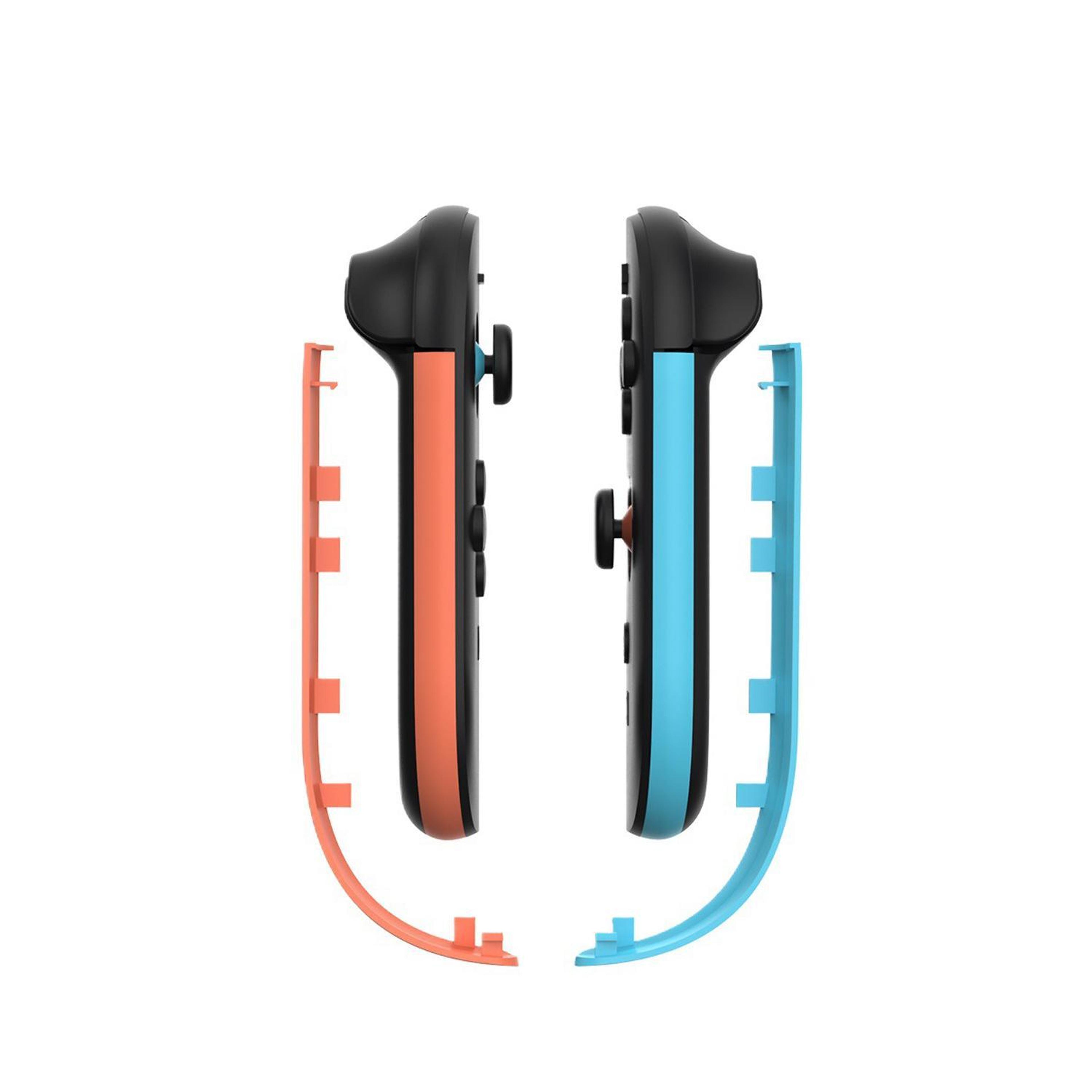 switch 2 controller handle decorative strips with snap-on and adhesive installation