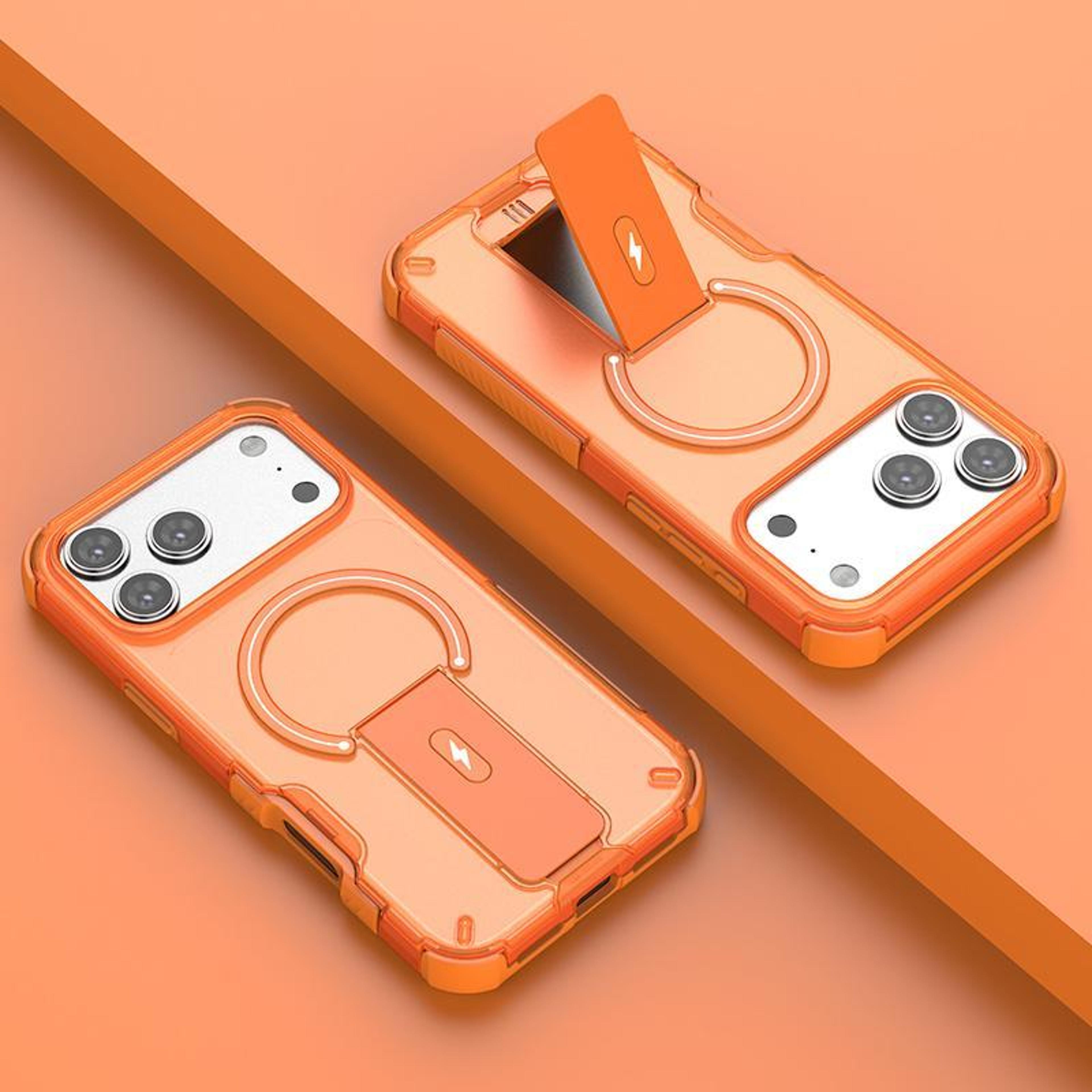 iphone 18 pro max magnetic phone case with invisible holder and soft touch finish