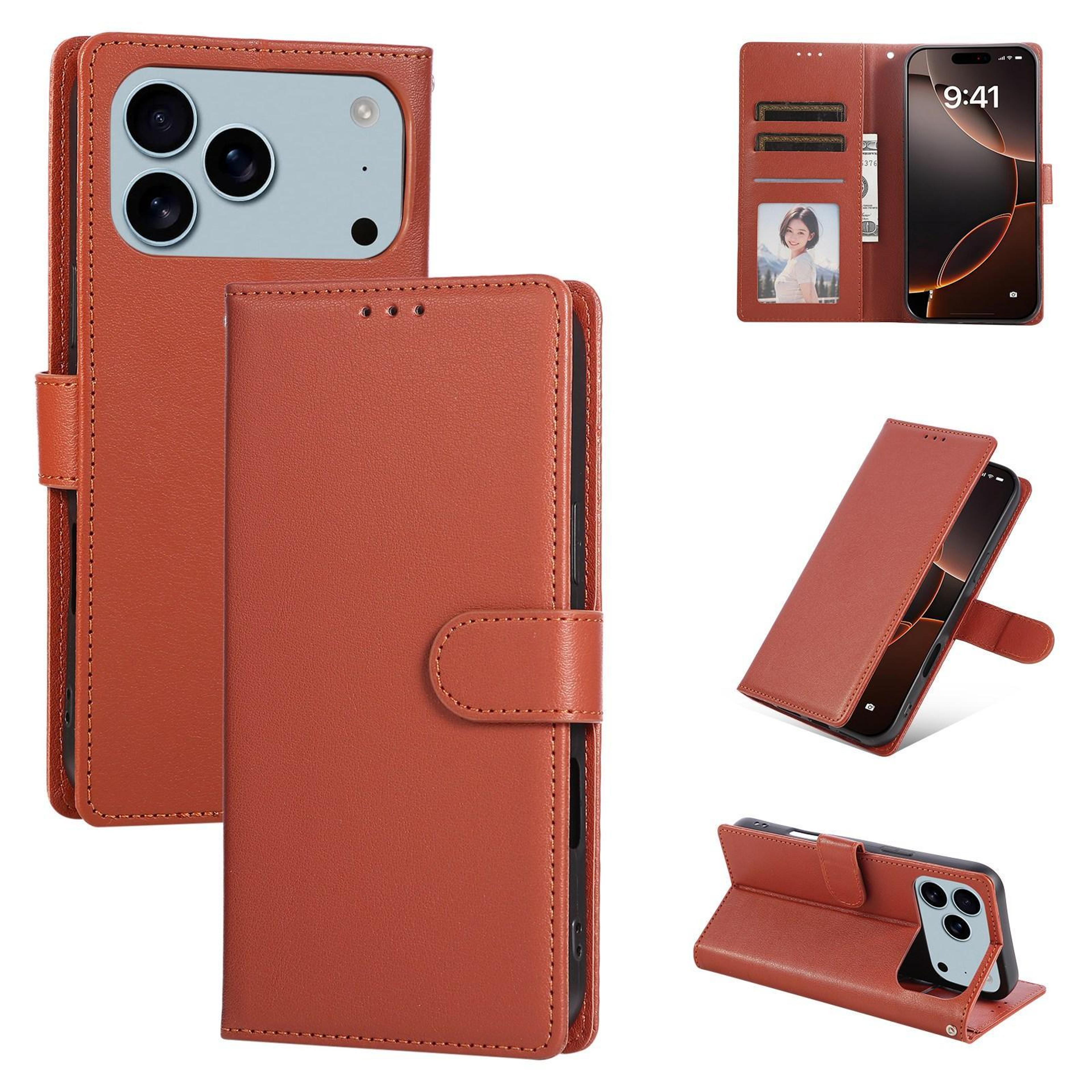 iphone 18 pro max leather case with 3 card slots