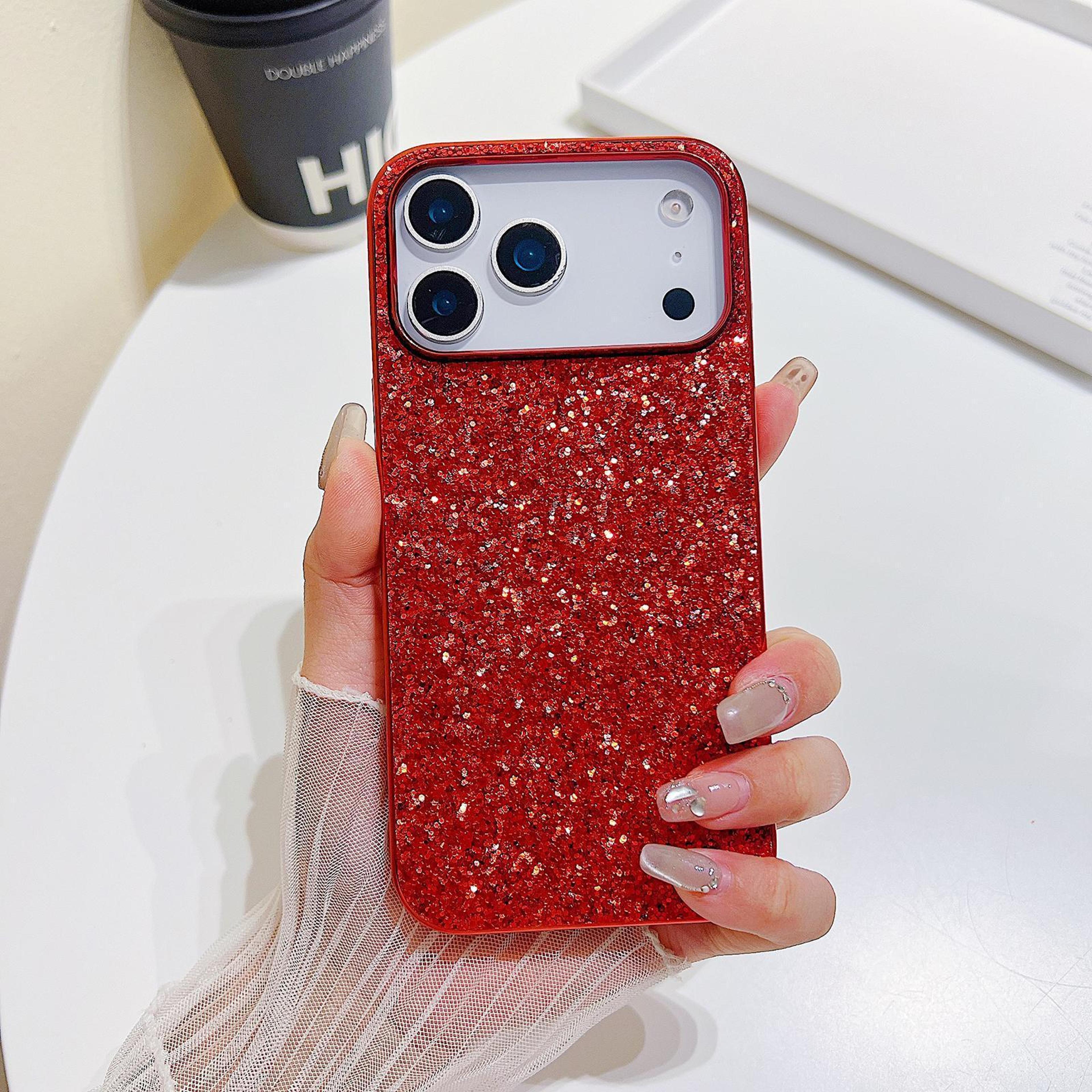 glitter powder shockproof tpu case for iphone 18 pro max