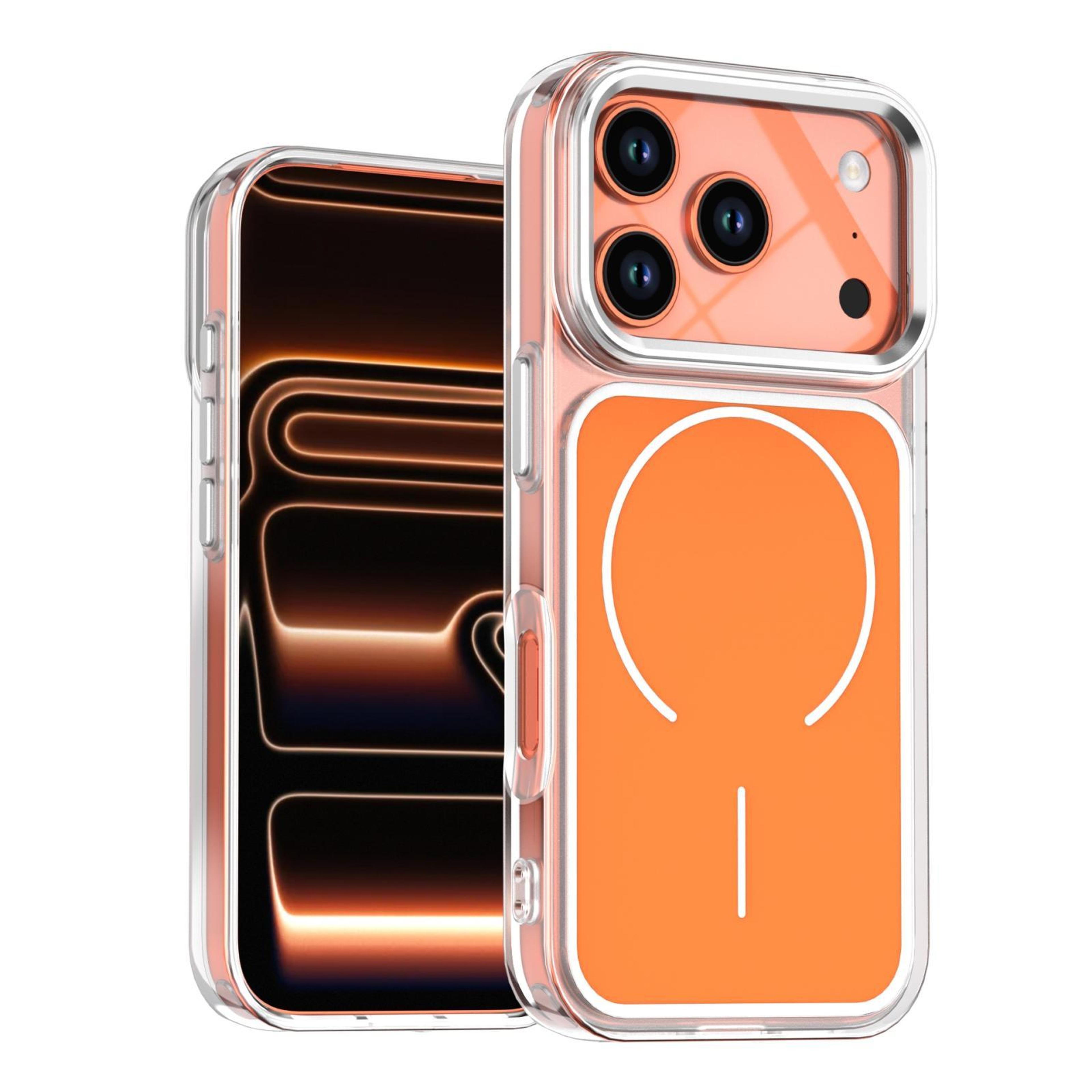 iphone 18 pro magsafe magnetic case with two-color bright shadow design