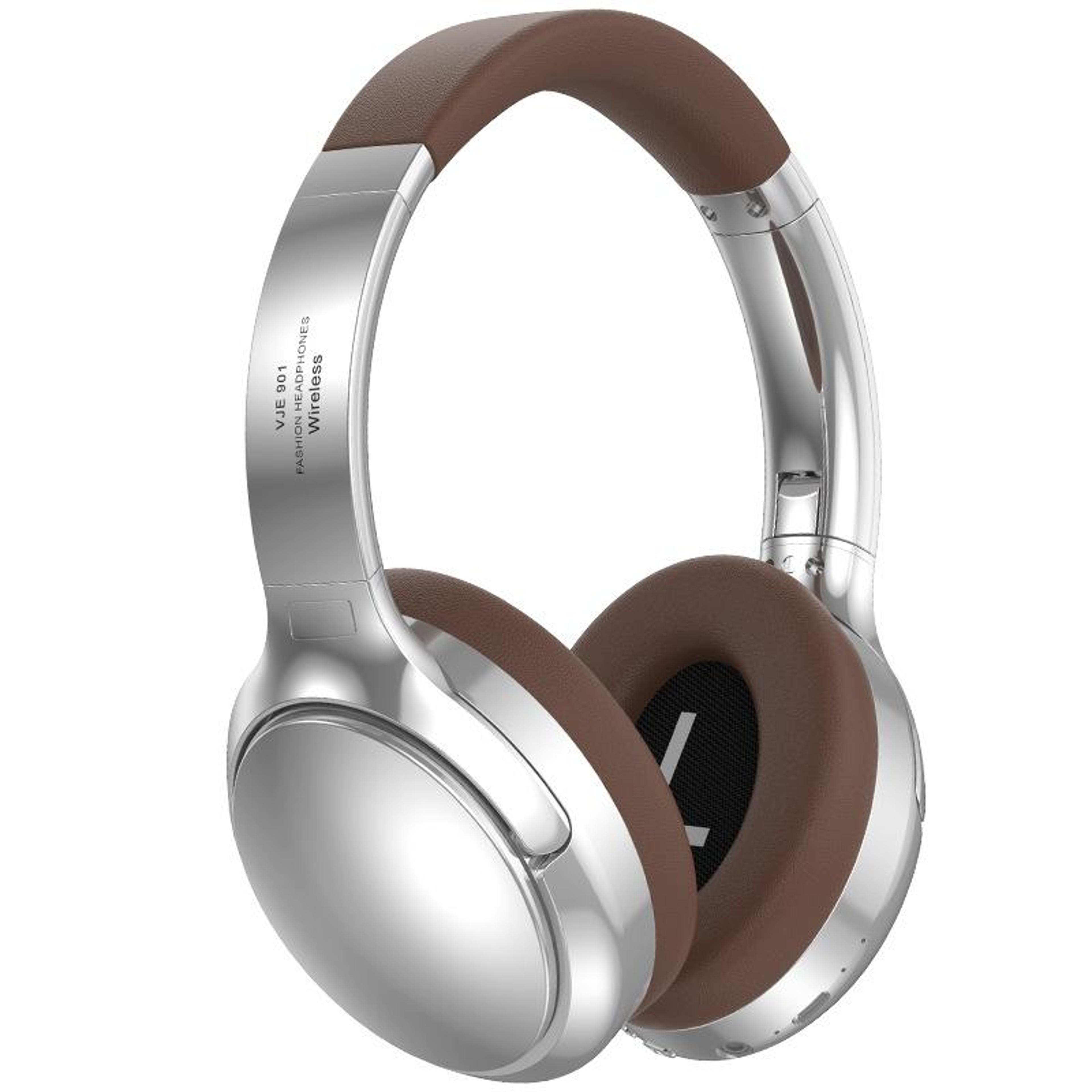retro bluetooth wireless headset with 40mm drivers and type-c charging
