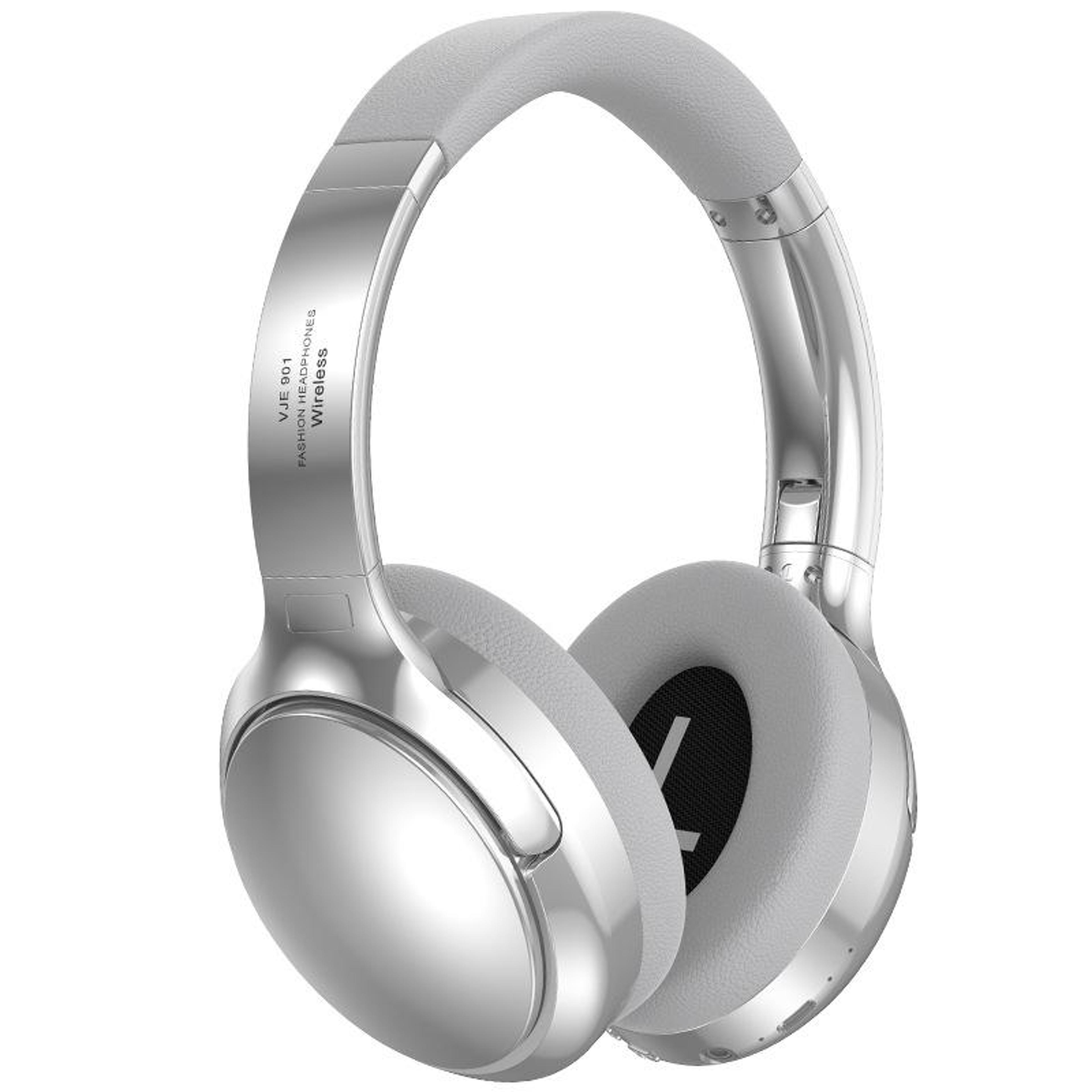 retro bluetooth headphones with metal headband and 40mm drivers