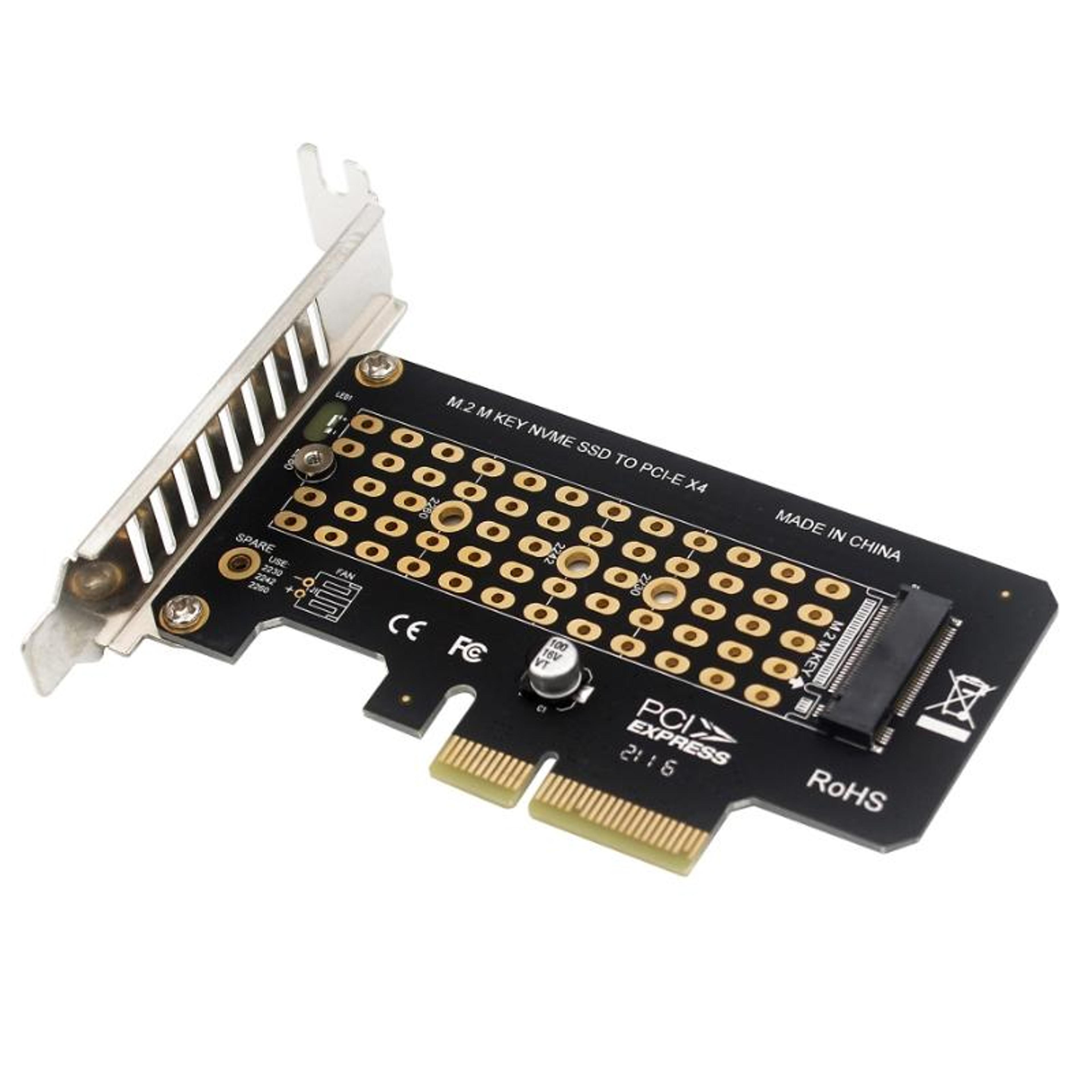 m.2 nvme to pcie x4 expansion card with half height bracket