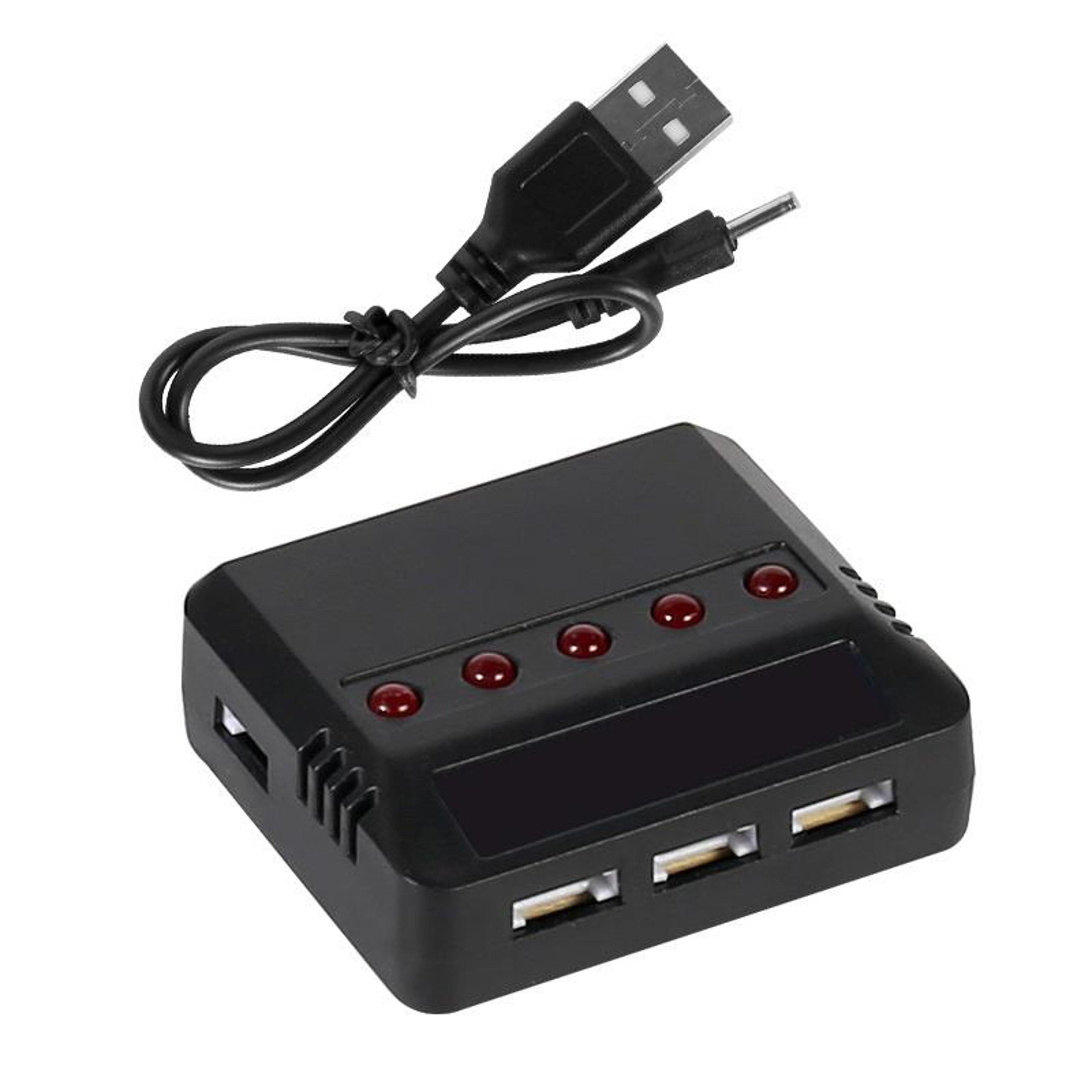 5-port 3.7v lithium battery usb charger with xh2.54 connector