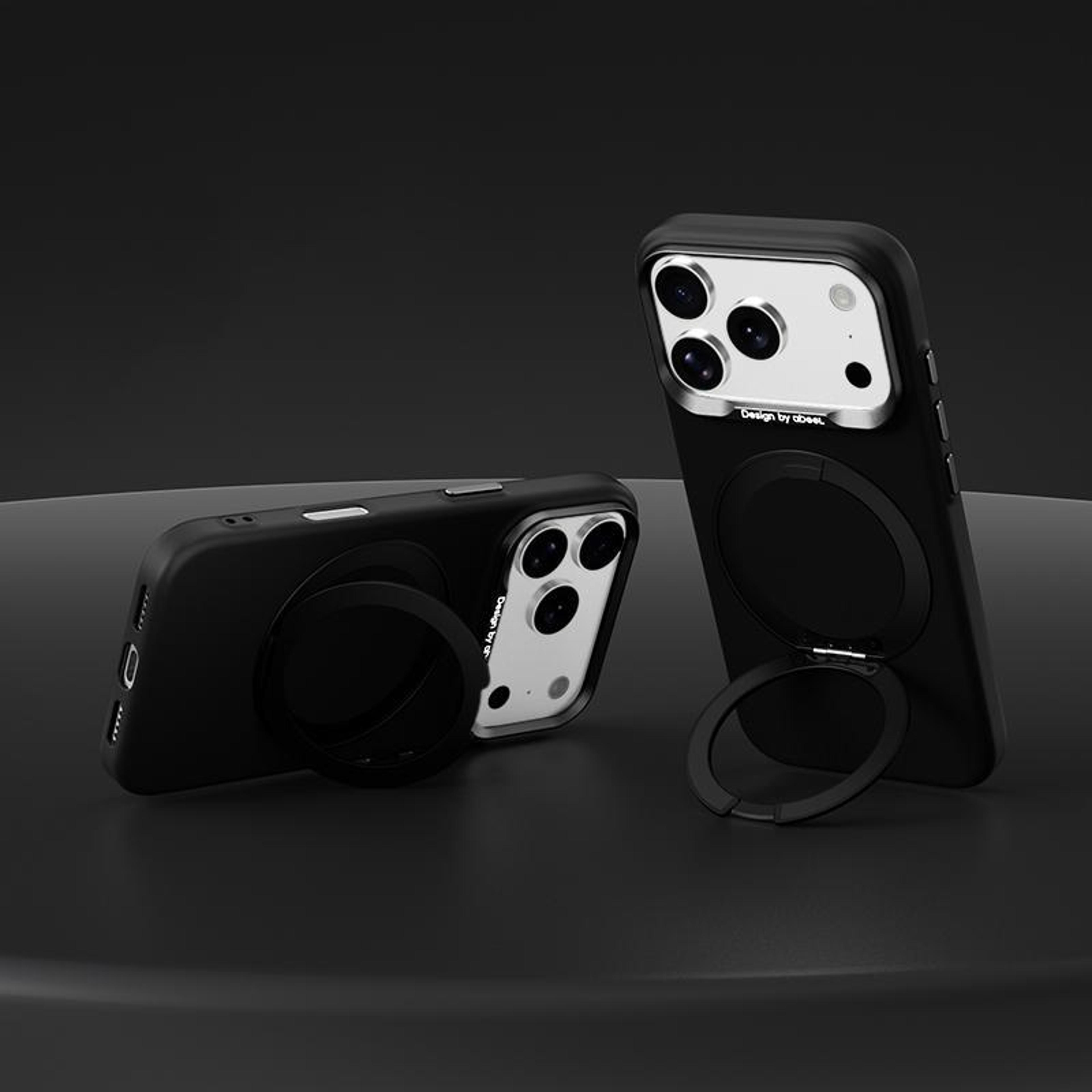 iphone 18 pro magnetic pc phone case with stand and lightweight slim design
