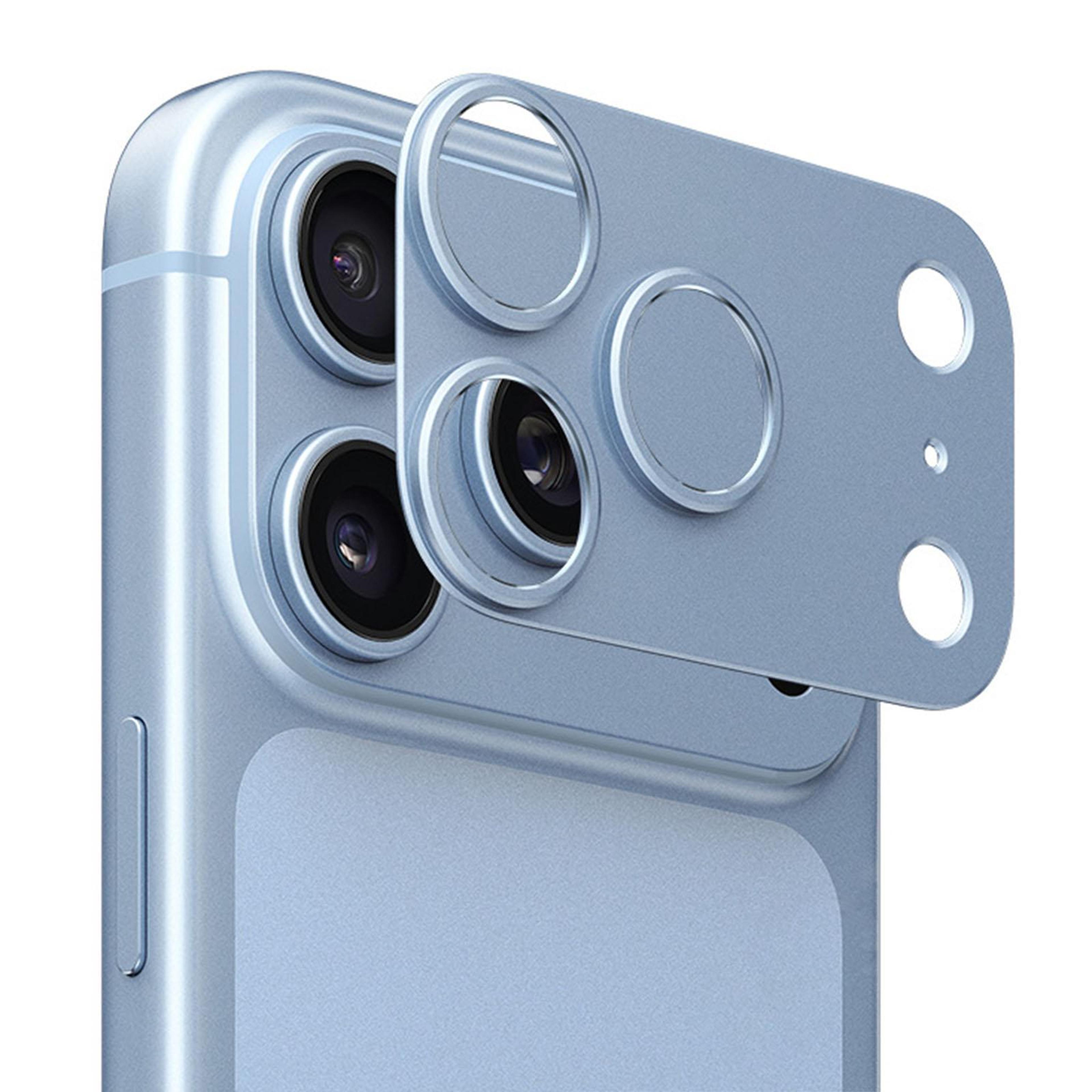 iphone 18 pro aluminum alloy camera lens protector with high-transmittance glass