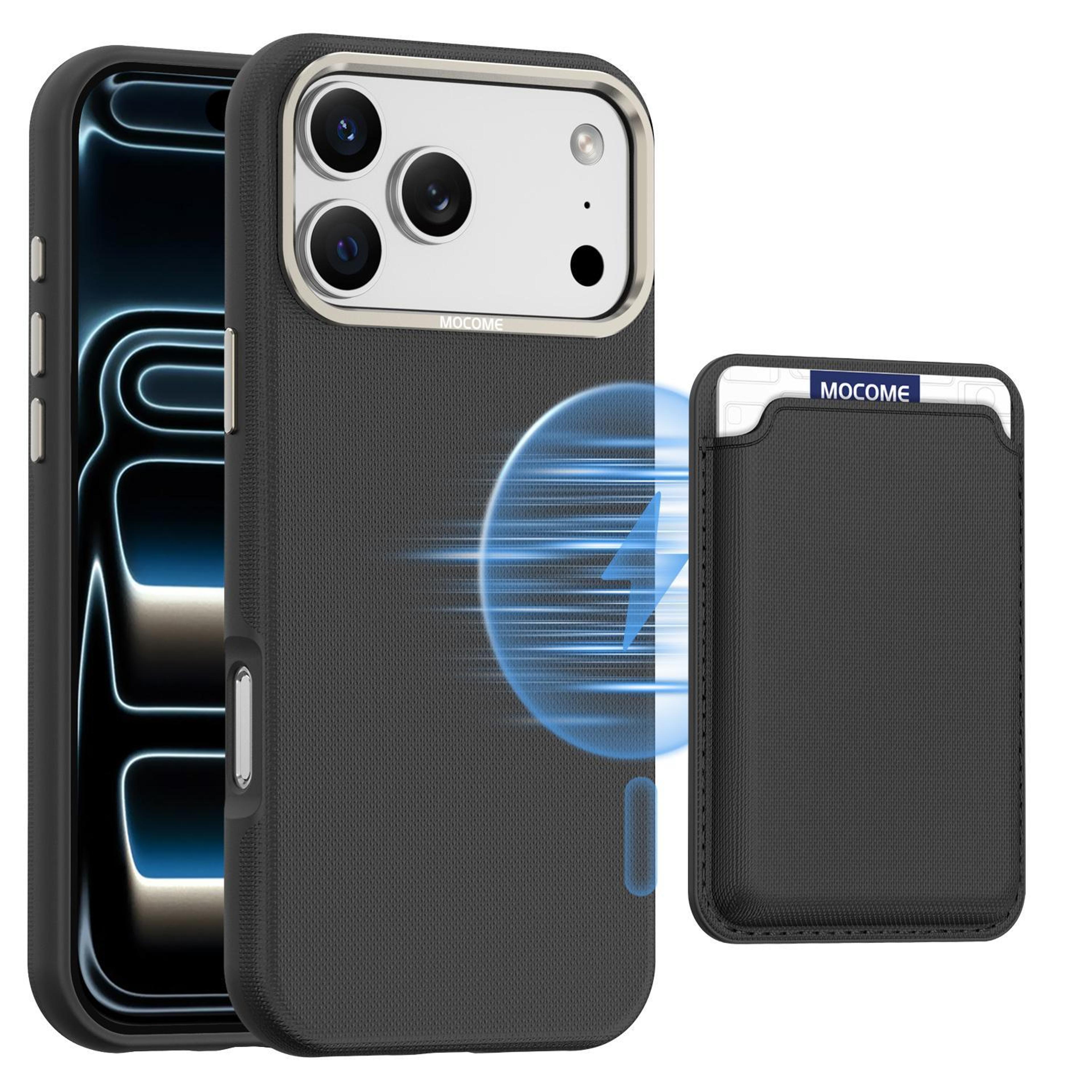 iphone 18 pro max magnetic phone case with detachable 3-card holder