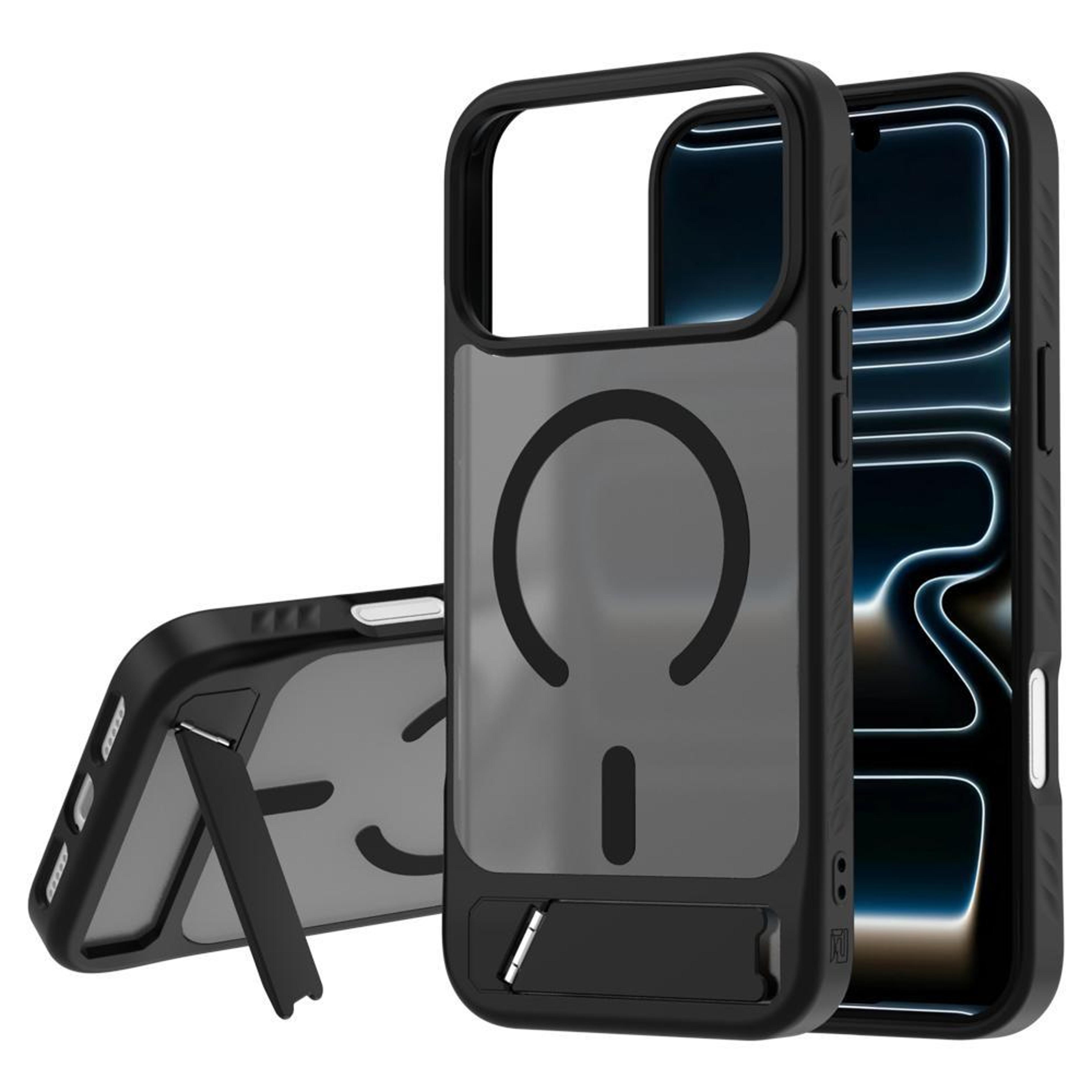 iphone 18 pro max magnetic phone case with hidden adjustable kickstand and drop protection