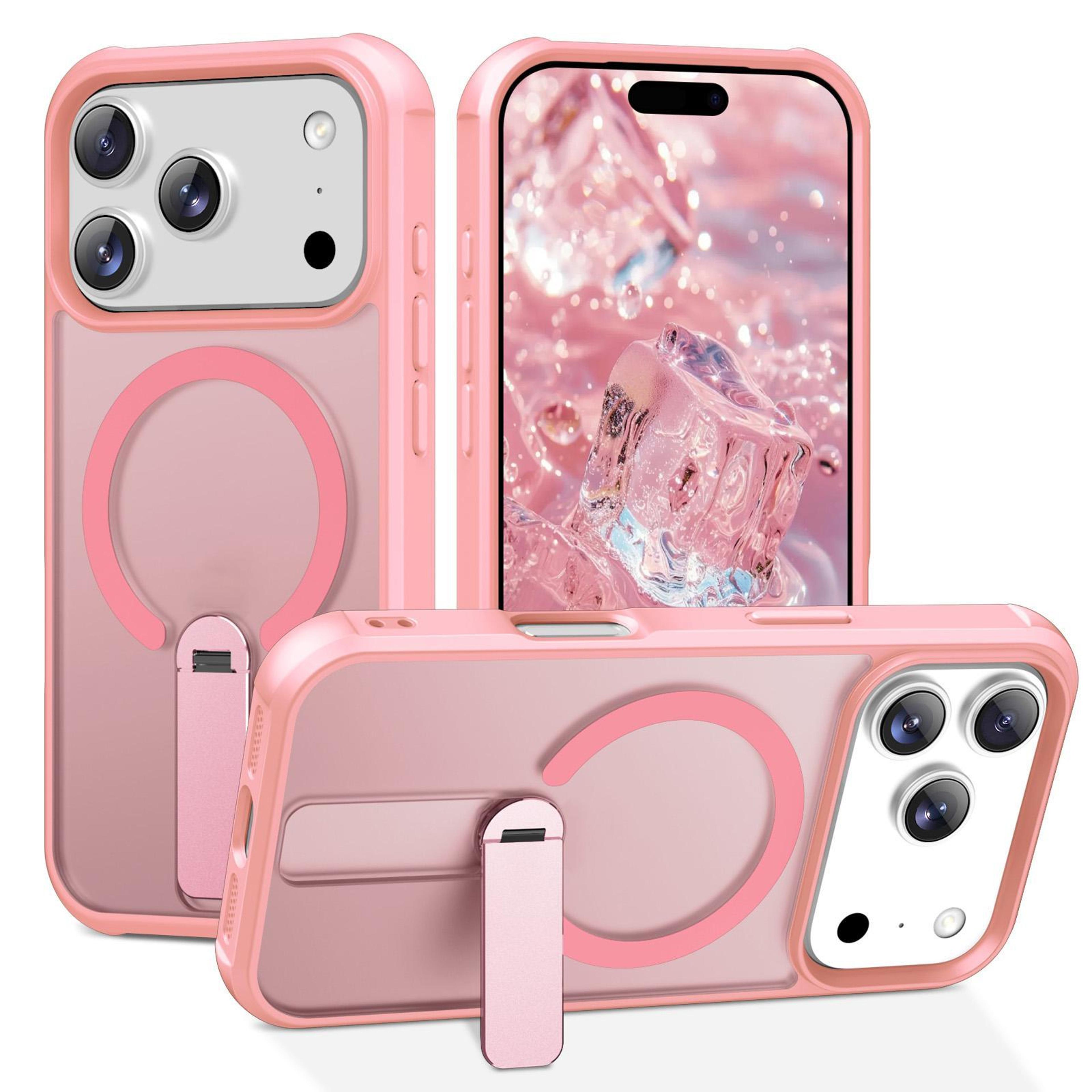 iphone 18 pro magsafe compatible case with invisible kickstand and tpu pc protection
