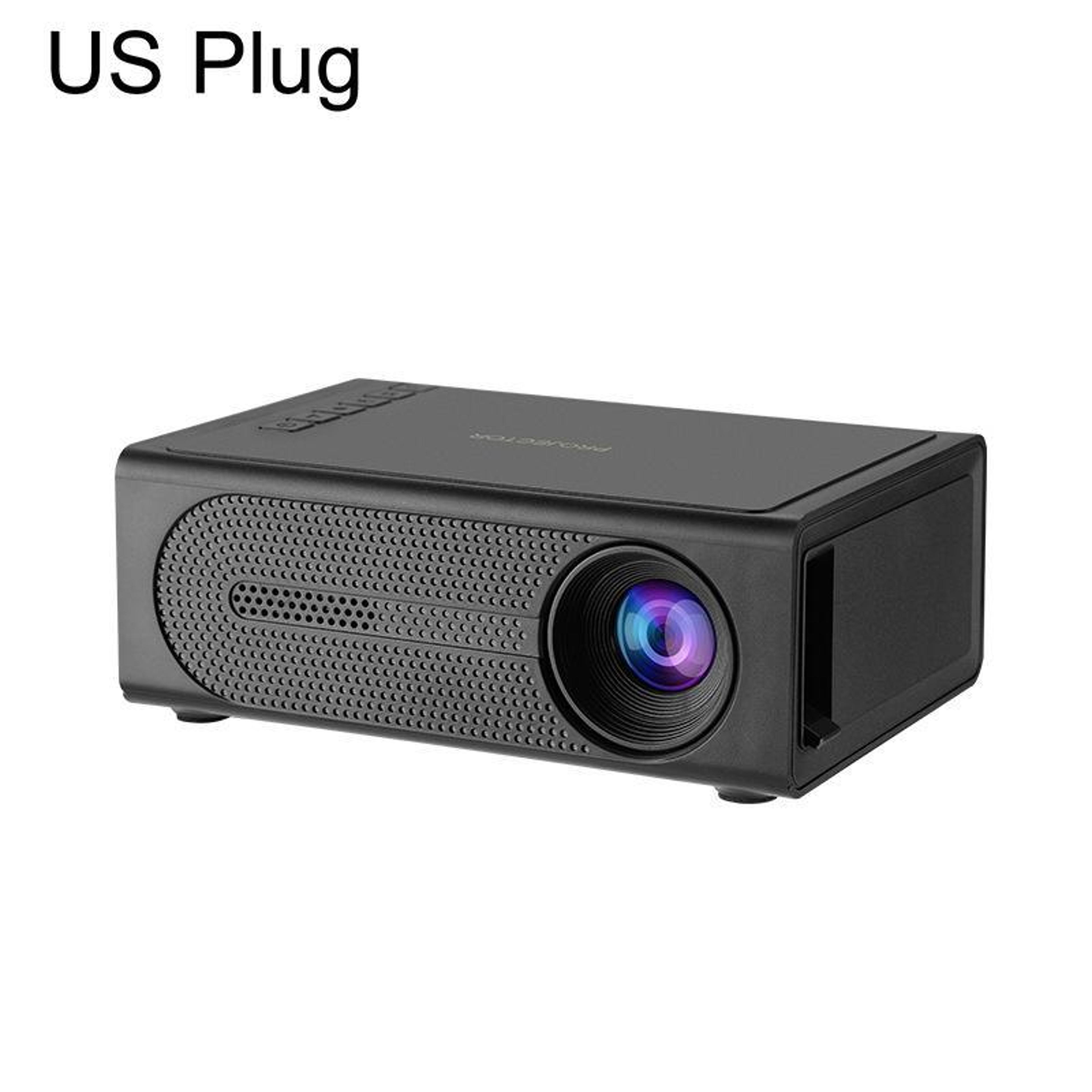 m200s mini led projector with 1080p video playback and phone screen mirroring
