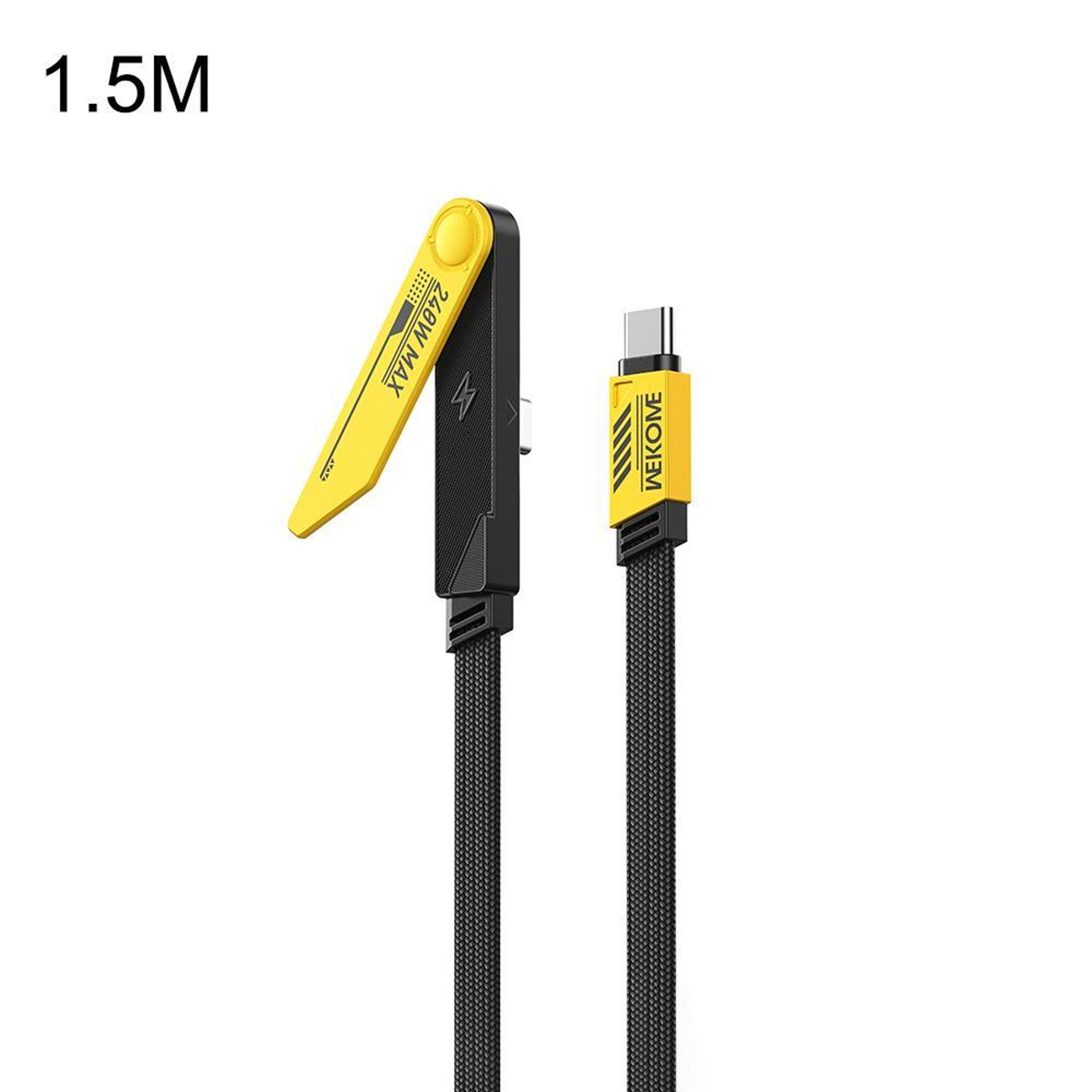 240w type-c to type-c charging cable with folding phone holder 3.9 ft