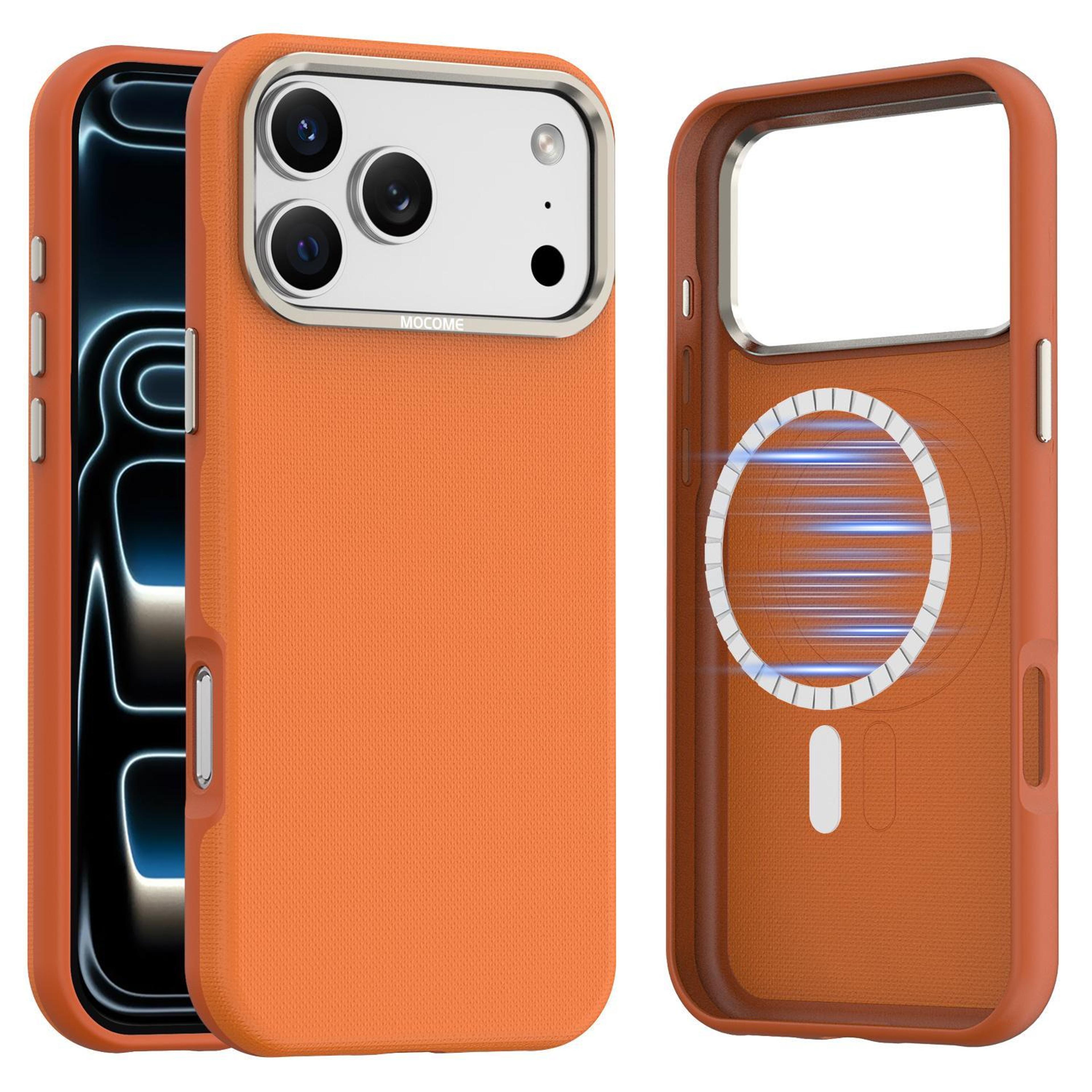plain magnetic shockproof phone case for iphone 18 pro max metal lens frame tpu cover